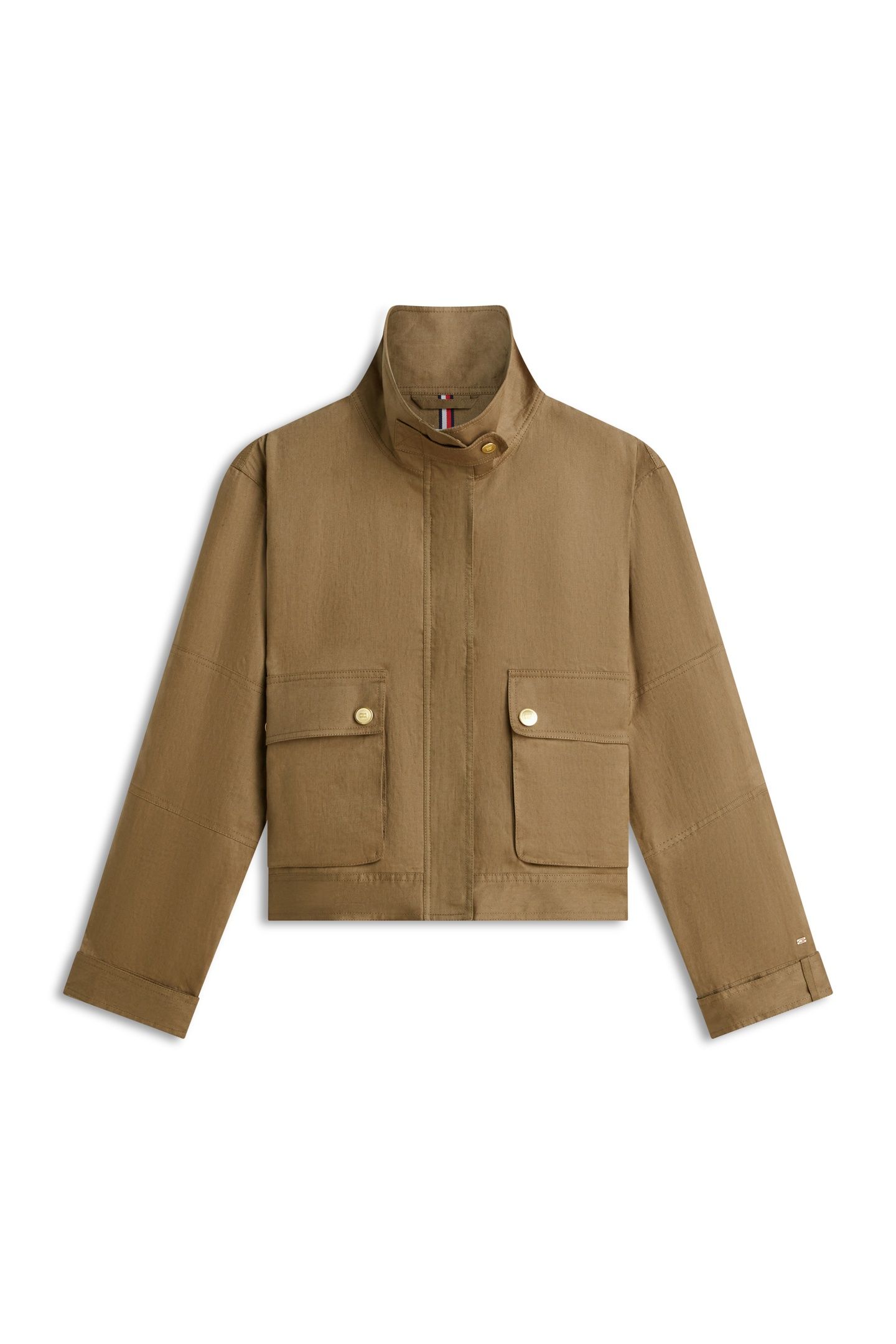 LINEN UTILITY JACKET MEDITERRANEAN OLIVE 3
