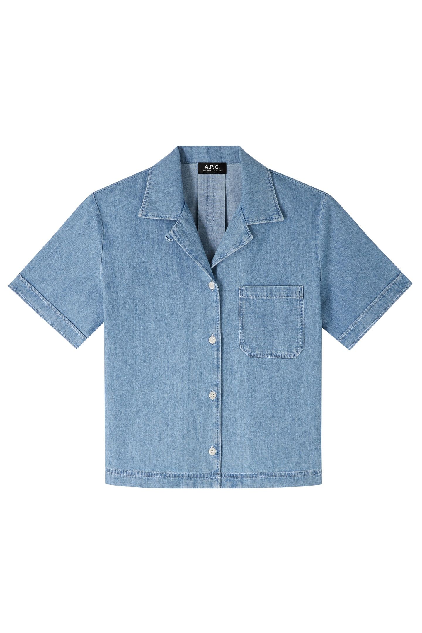 SHORT-SLEEVE SHIRT MAEVA LIGHT BLUE 2