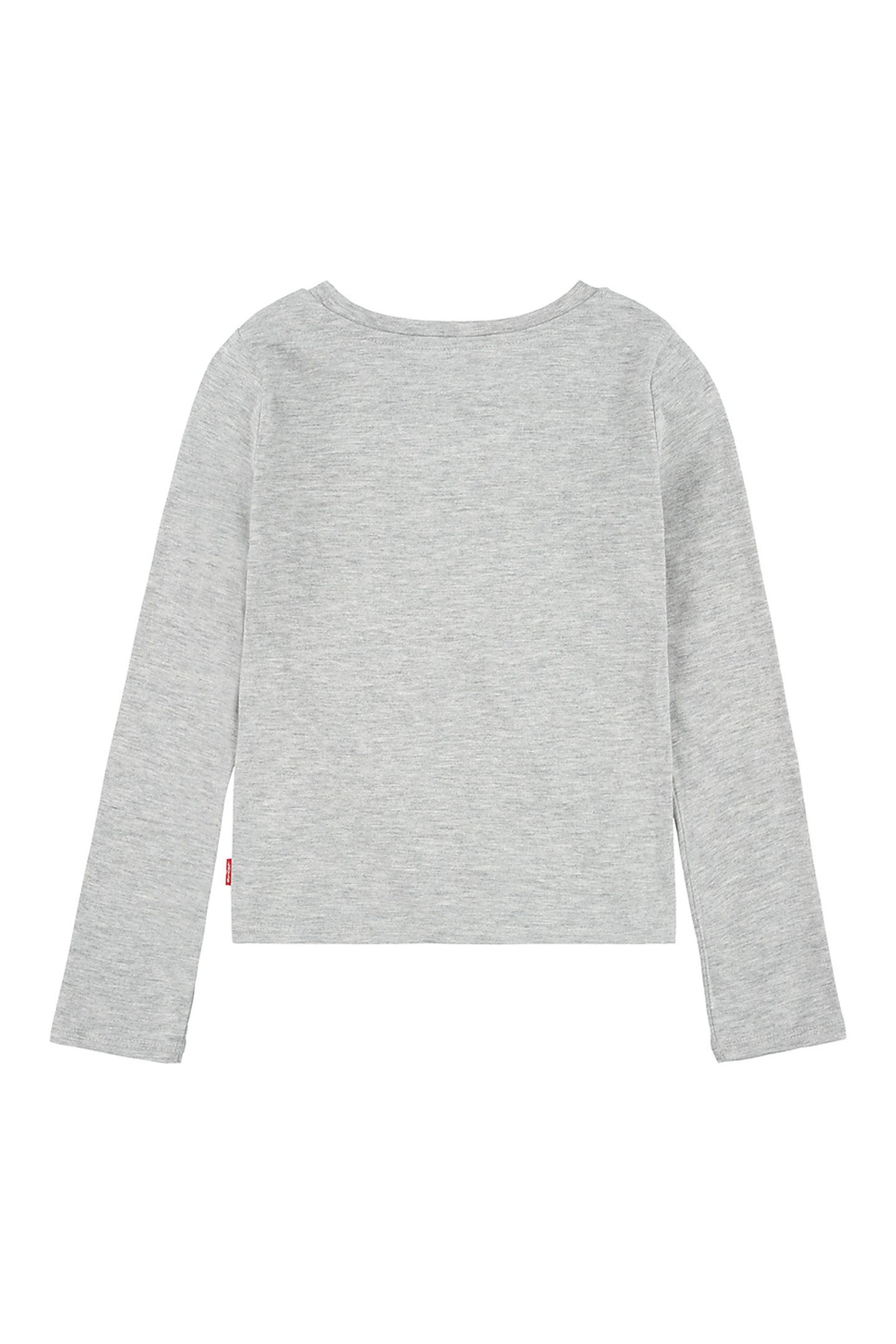 GIRLS LS BATWING TOP GRAY HEATHER 2