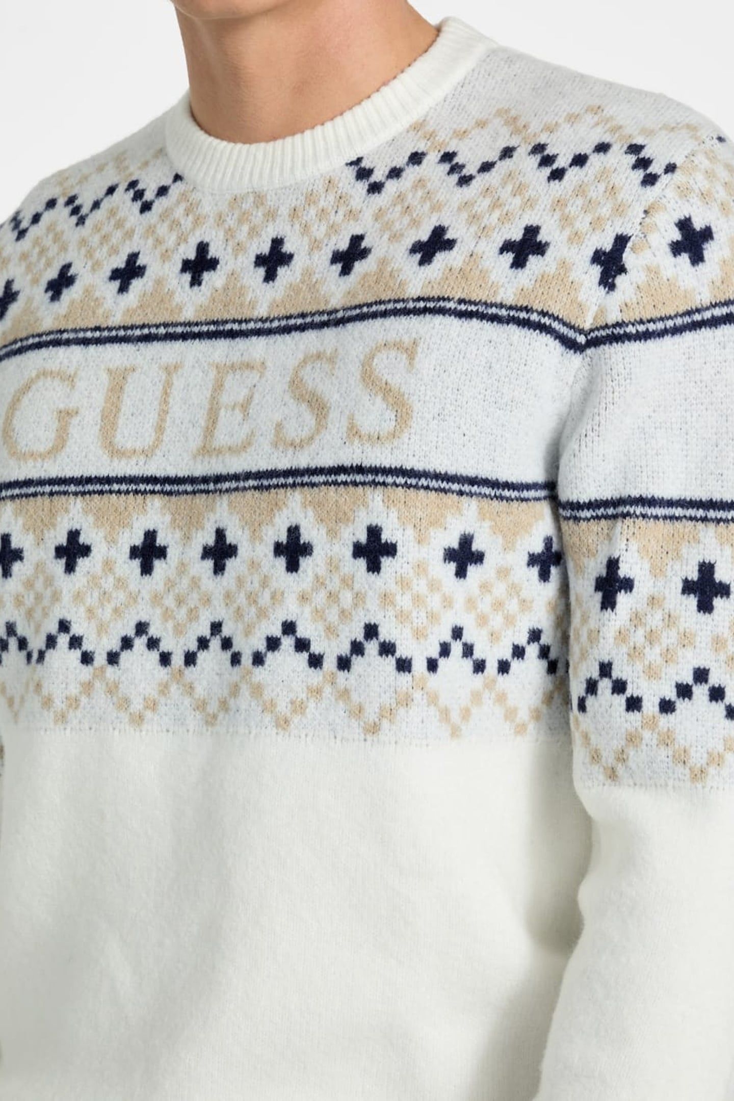 SKI CN JACQUARD SWTR CREAM WHITE 8