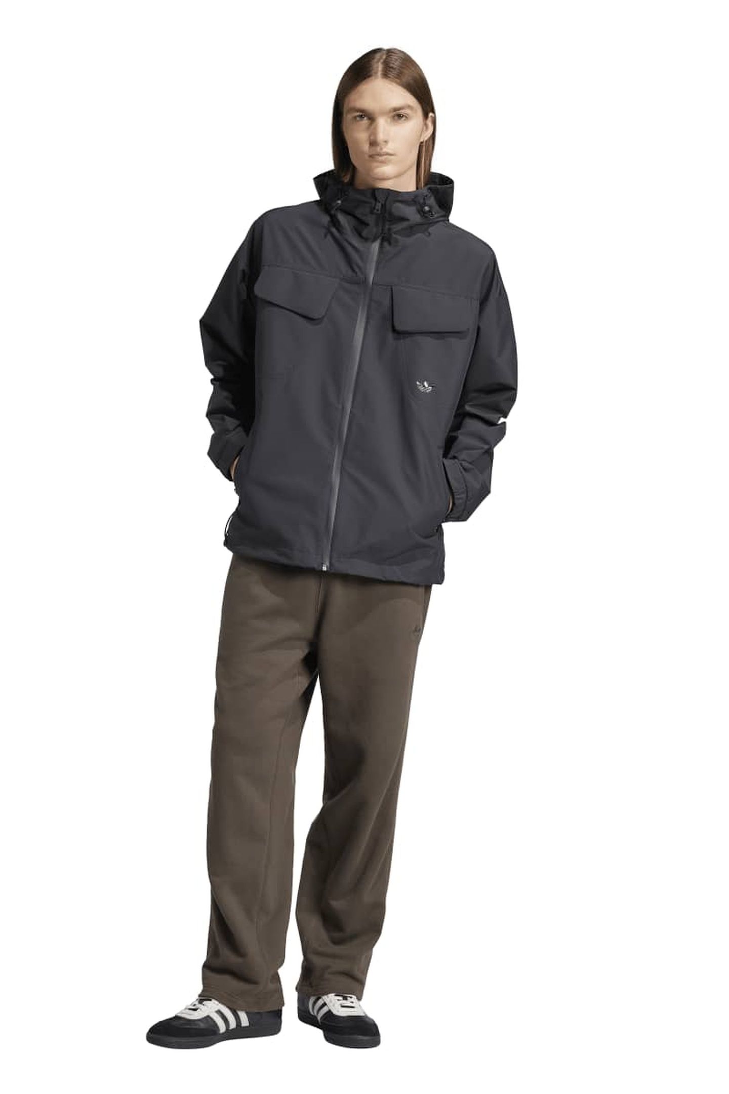 UNISEX ESSENTIAL WINDBREAKER BLACK 4
