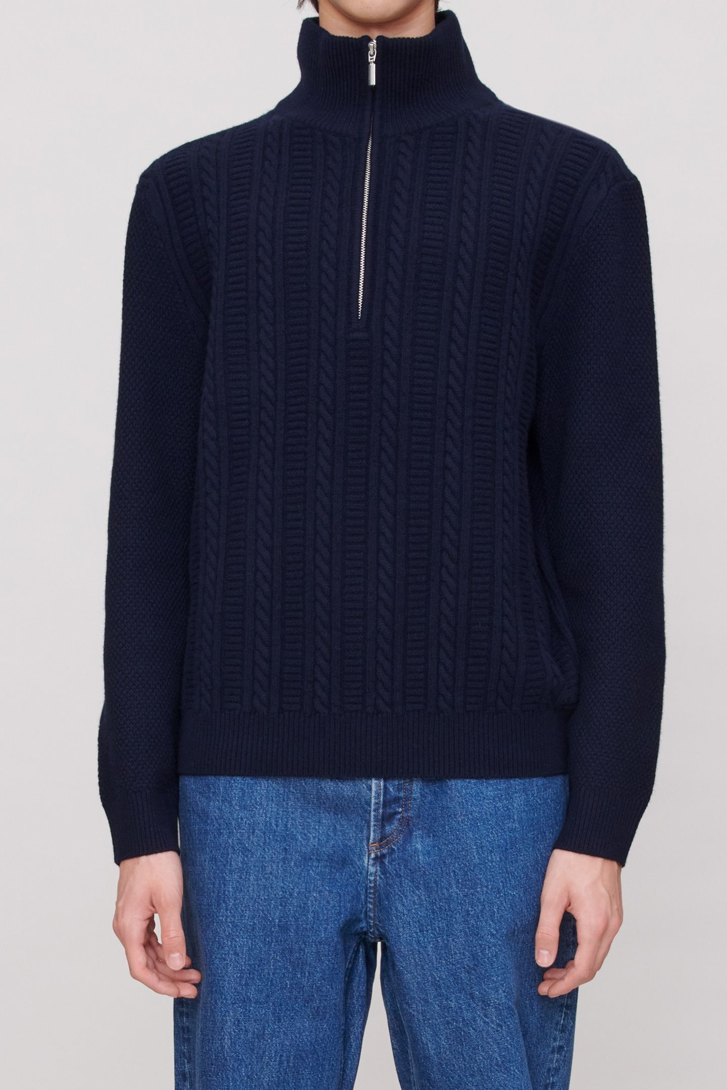 UNISEX SWEATER THEO DARK NAVY 1