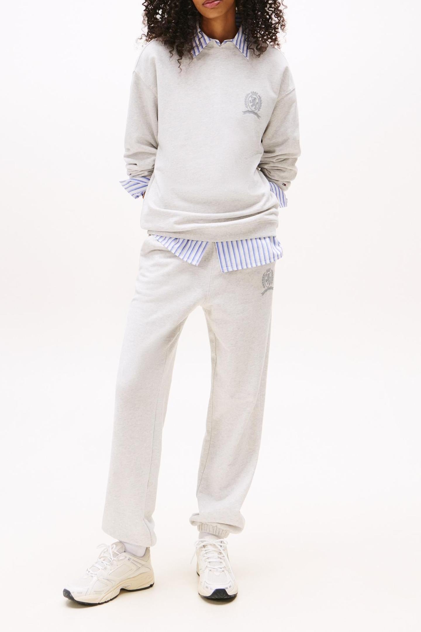TJW RELAXED CREST NOTCH LIGHT GREY HEATHER 3