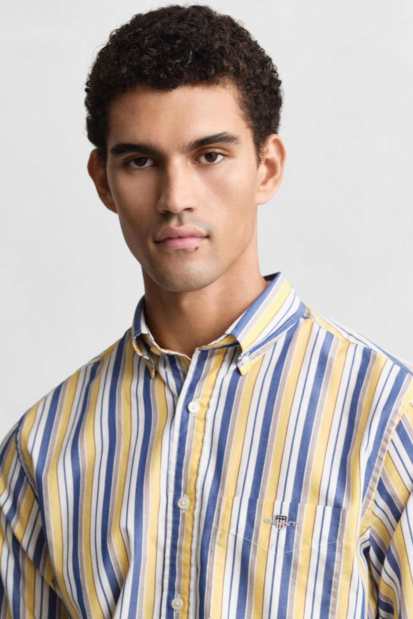 REG POPLIN STRIPE SHIRT FADED SUNSET 5