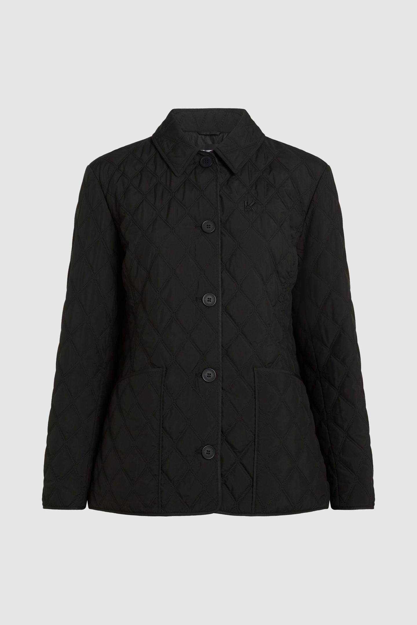 DIAMOND QUILT LIGHT JACKET BLACK 1