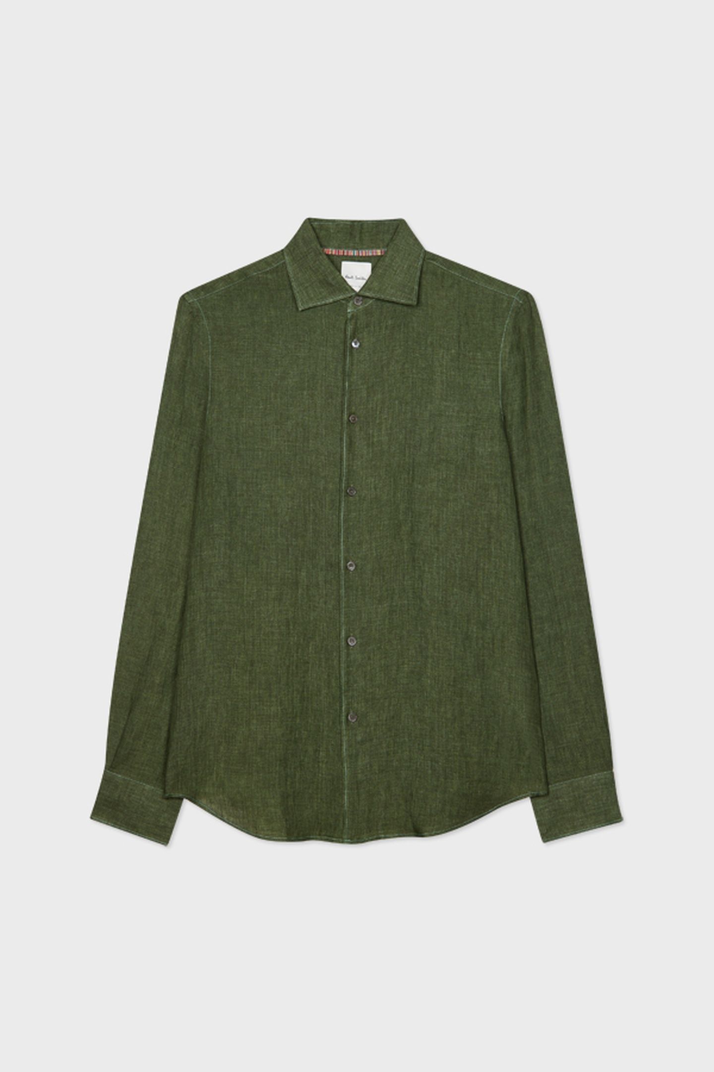 MENS S/C SLIM FIT SHIRT MILITARY GREEN 2