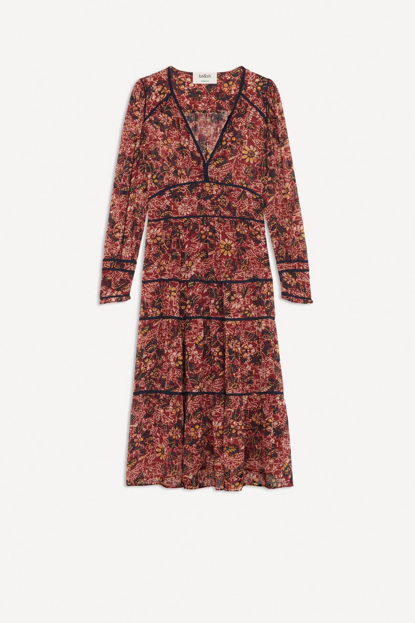 MID-LENGTH DRESS BORDEAUX 4