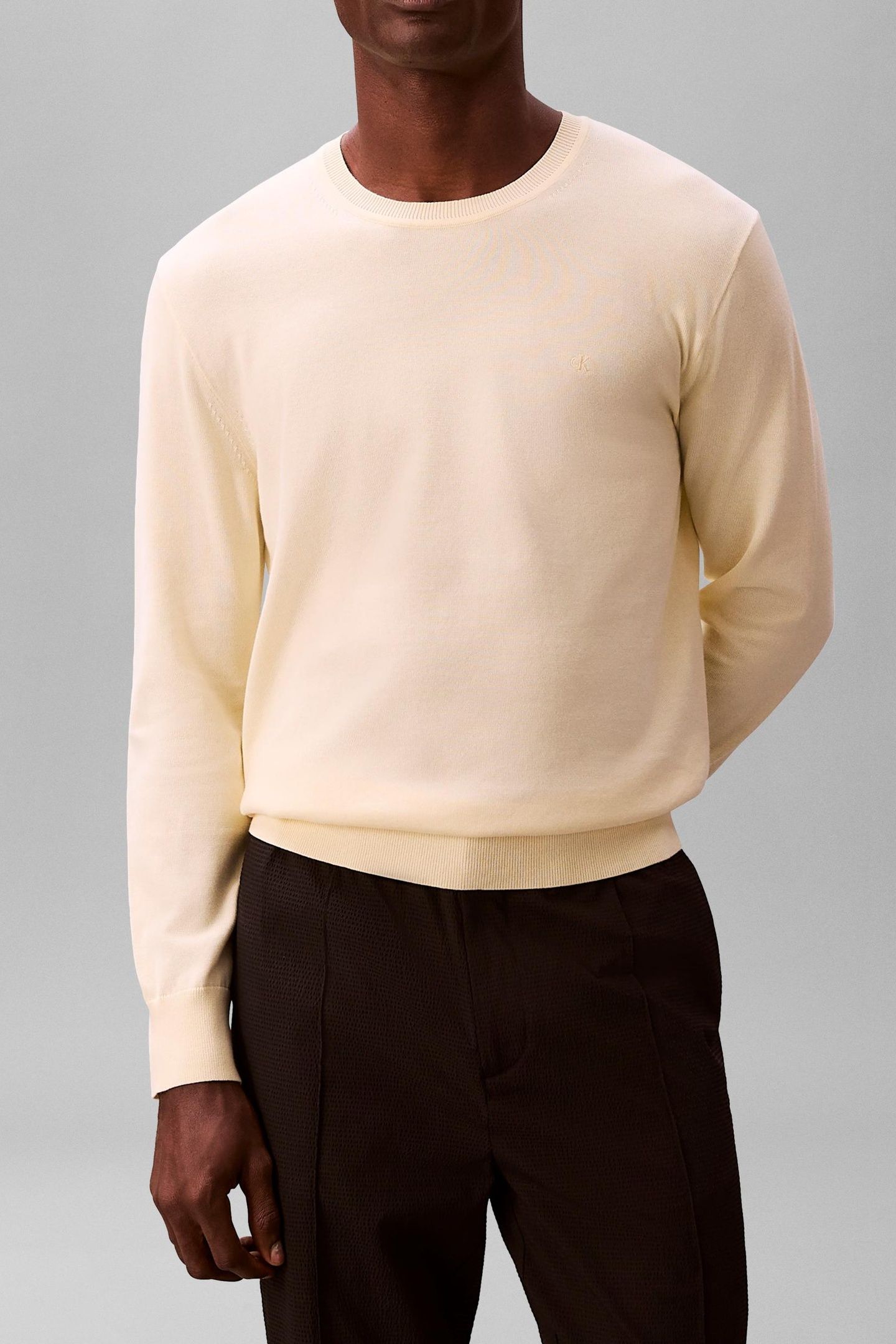 LS SUPIMA COTTON CREW PEAR SORBET 1