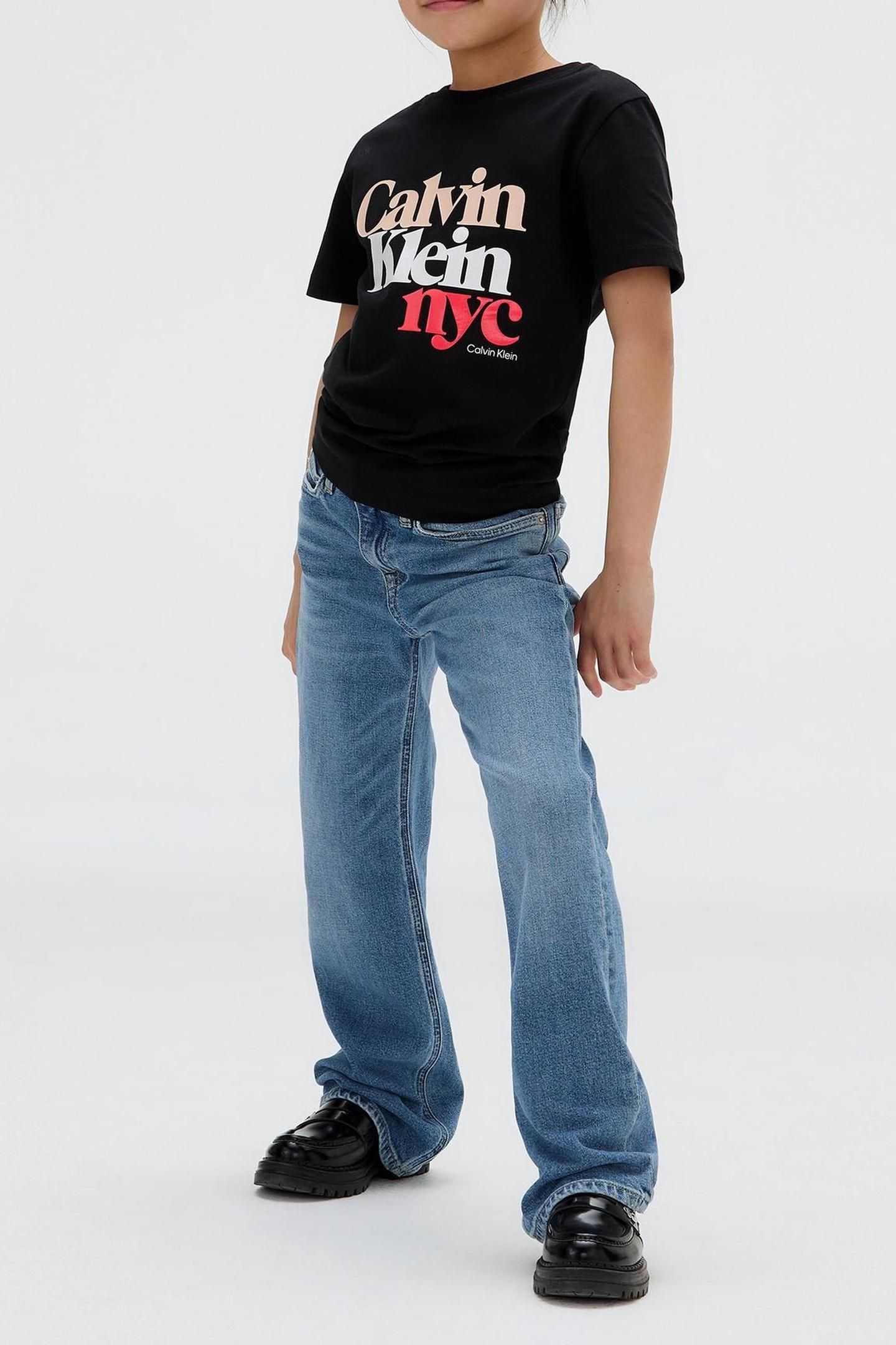 GIRLS HIGH RISE WIDE LEG AUTHENTIC DENIM 3