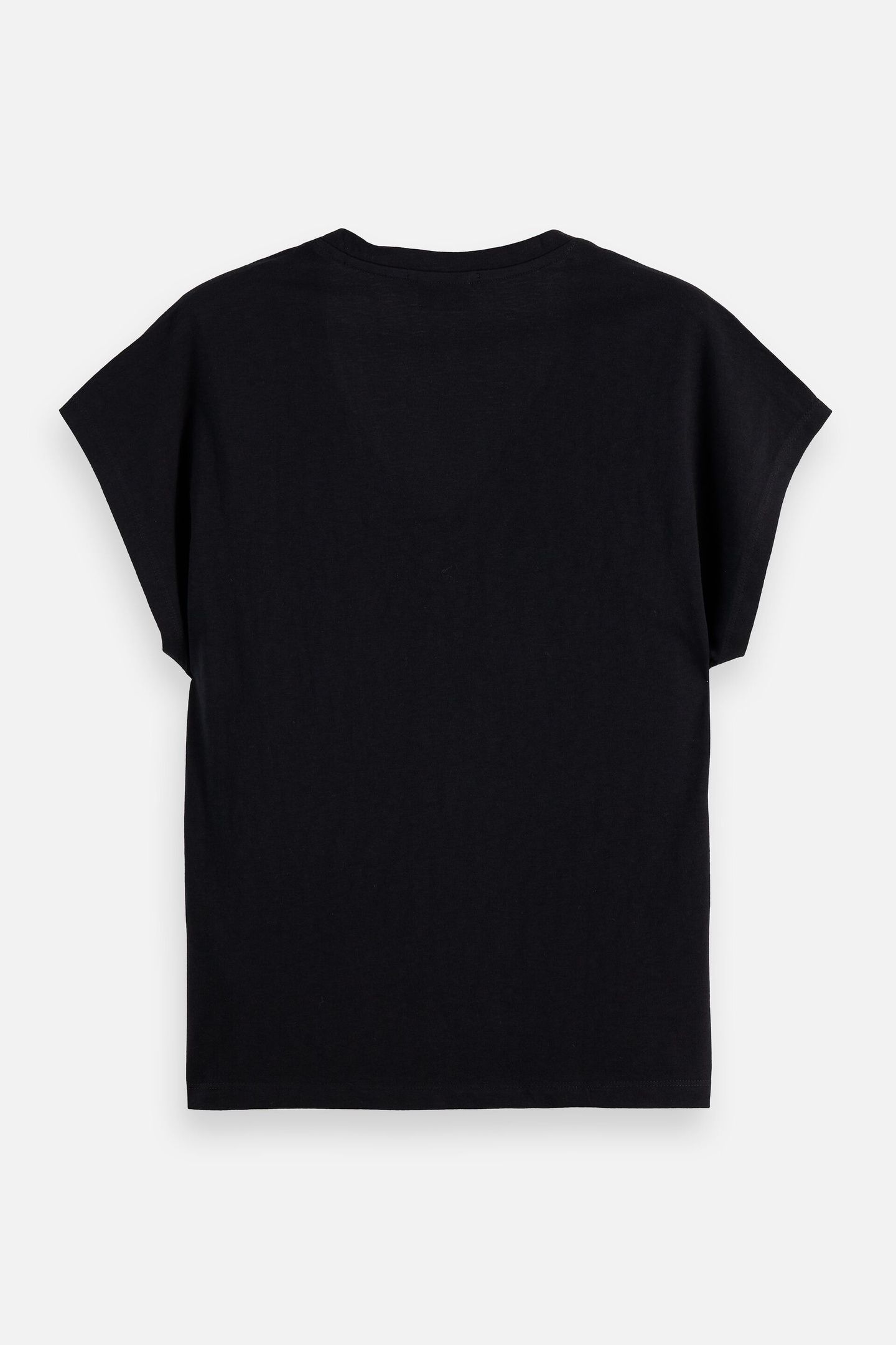 SLUB V-NECK T-SHIRT BLACK 5