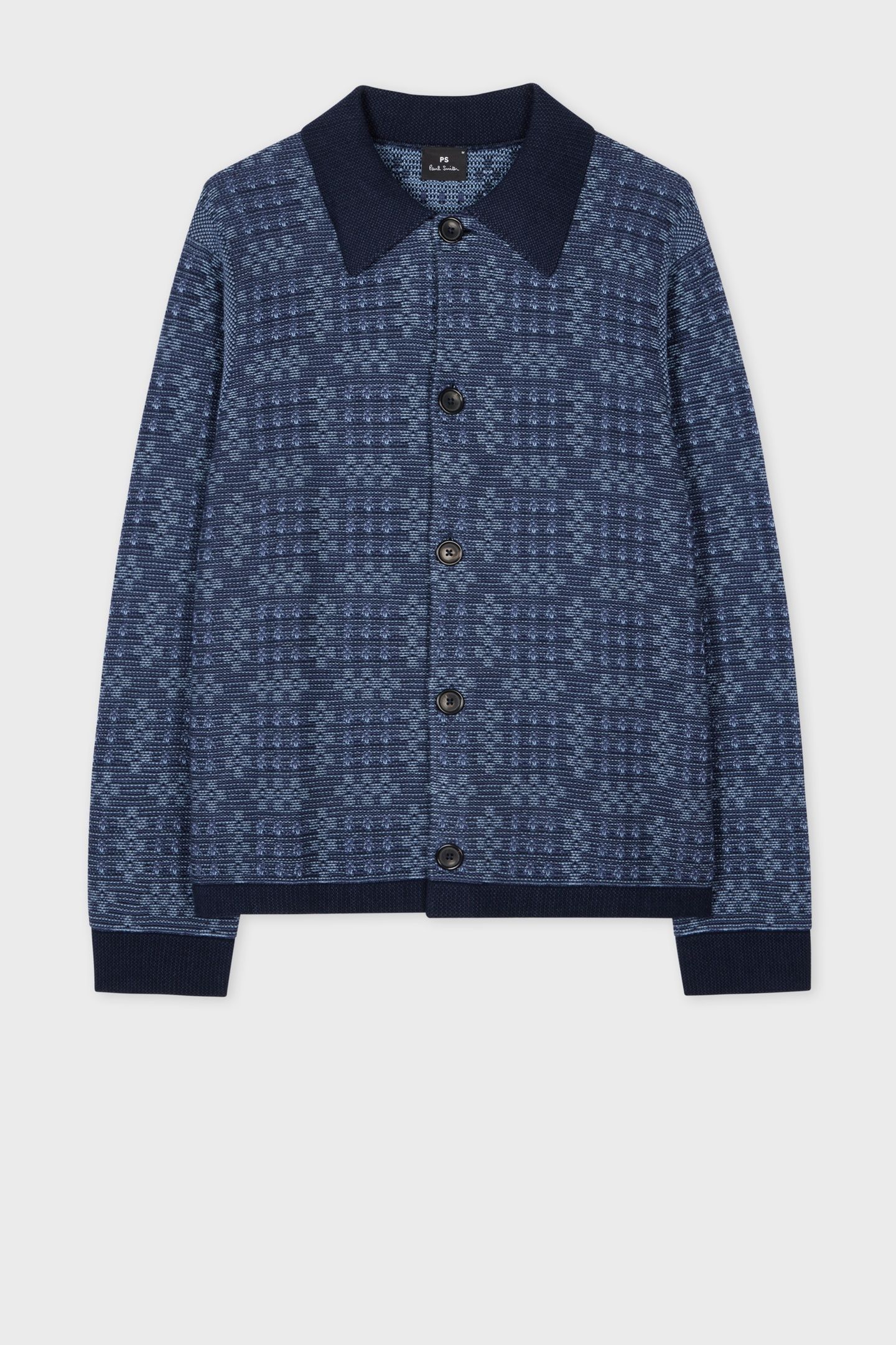 MENS CARDIGAN BUTTON THRU VERY DARK NAVY 4