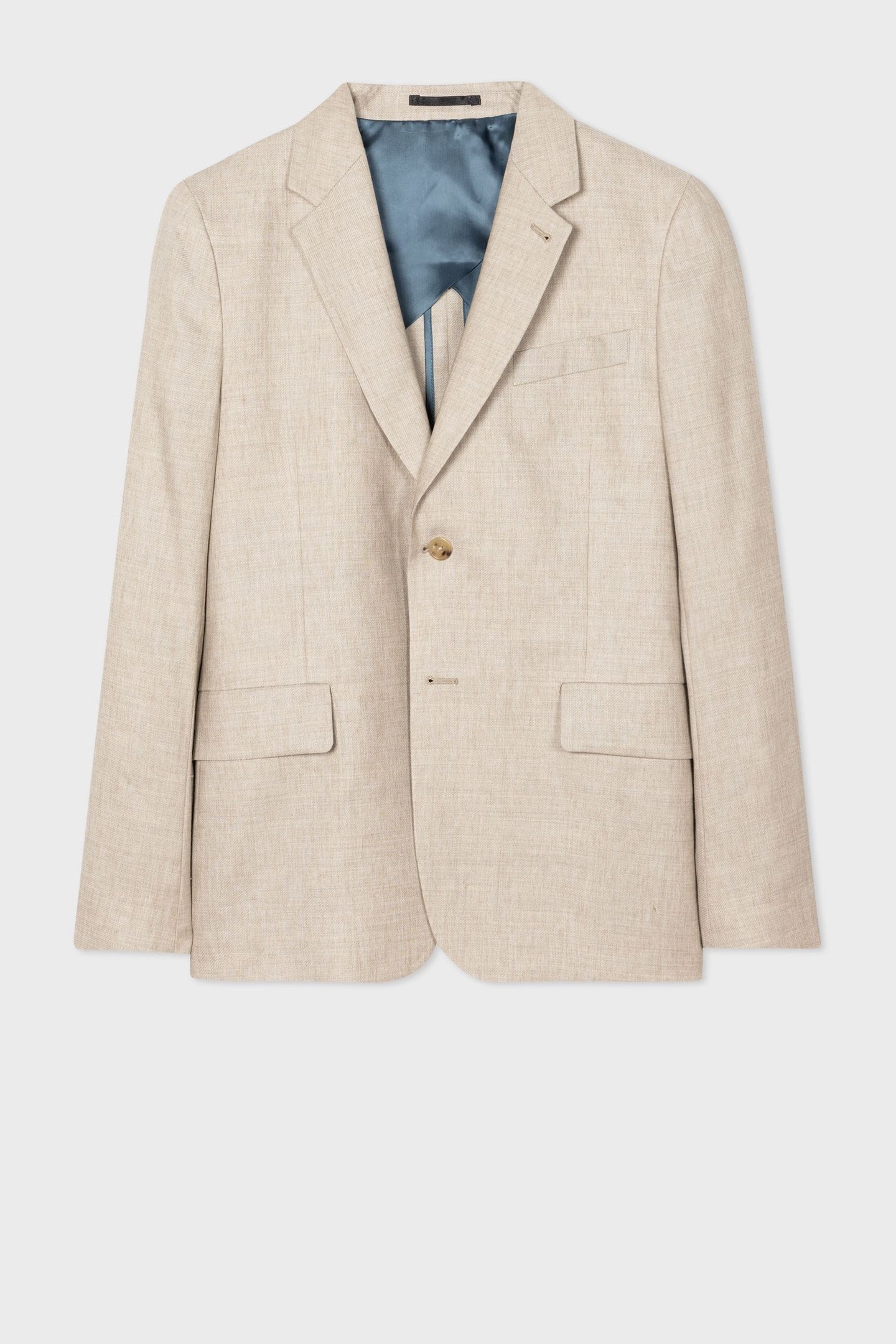 MENS 2 BUTTON JACKET LIGHT BEIGE 4