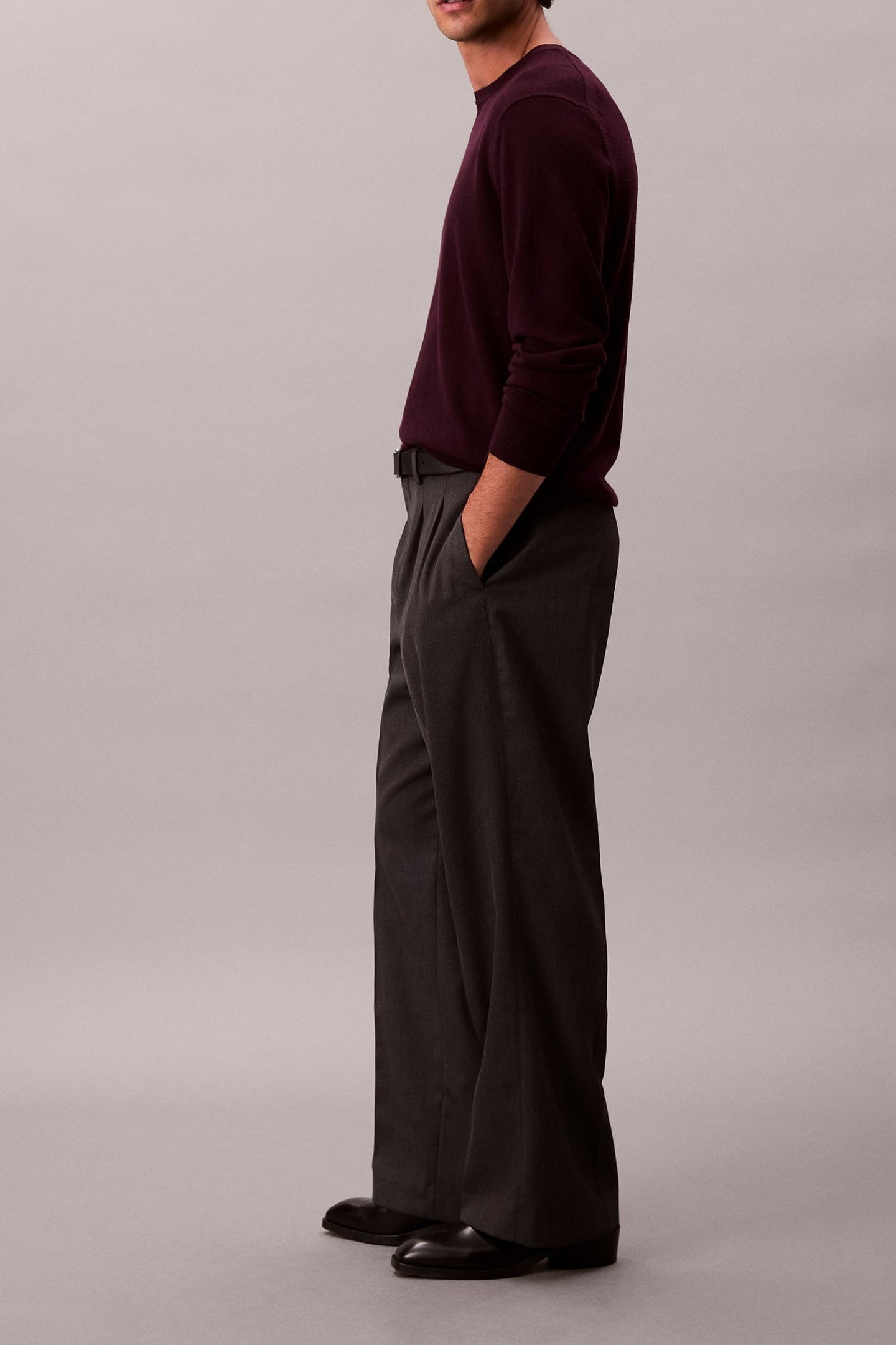 LS 100% MERINO CREW MOROCCAN BROWN 5