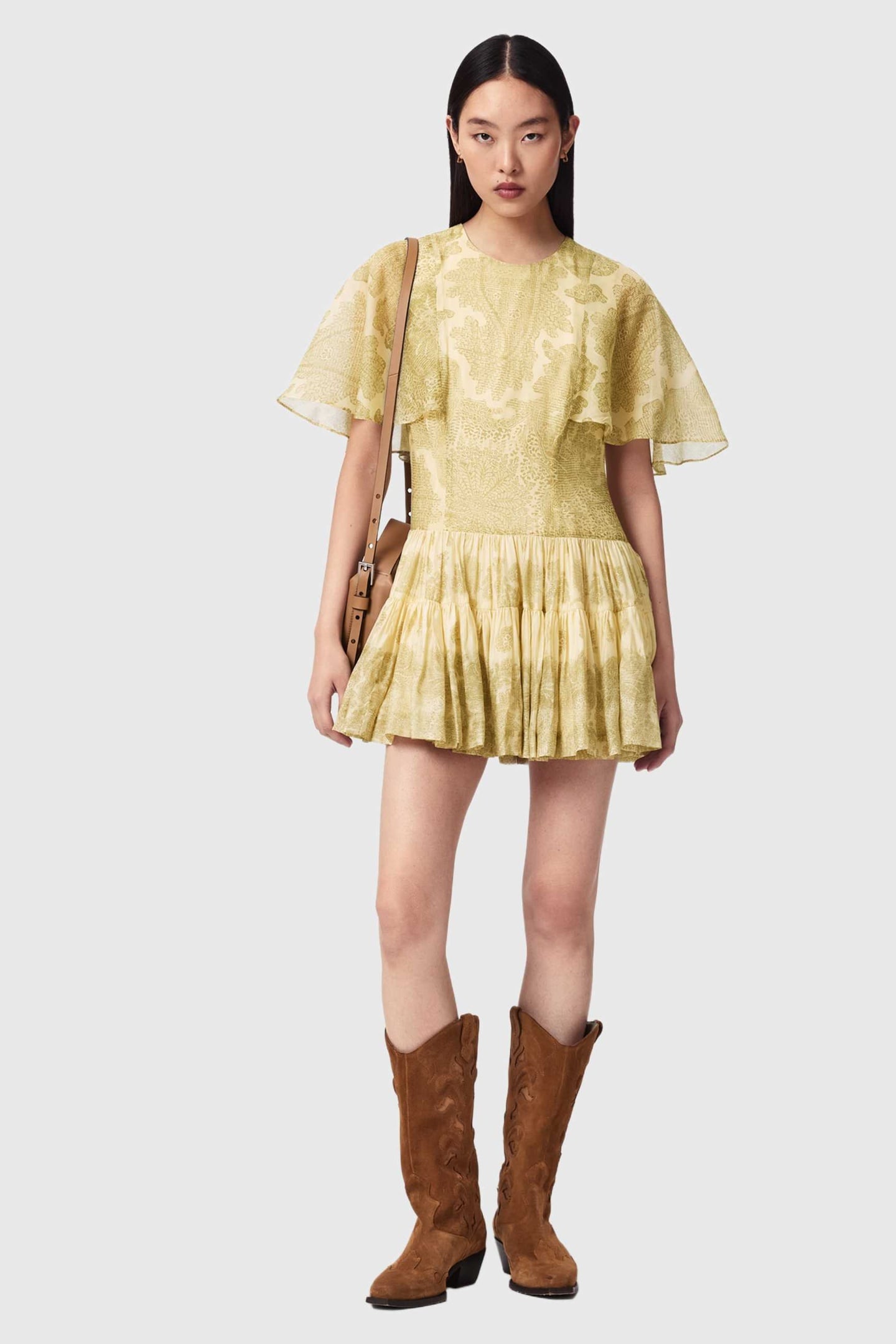 YANNA DRESS JOANNE GOLD GREEN 1