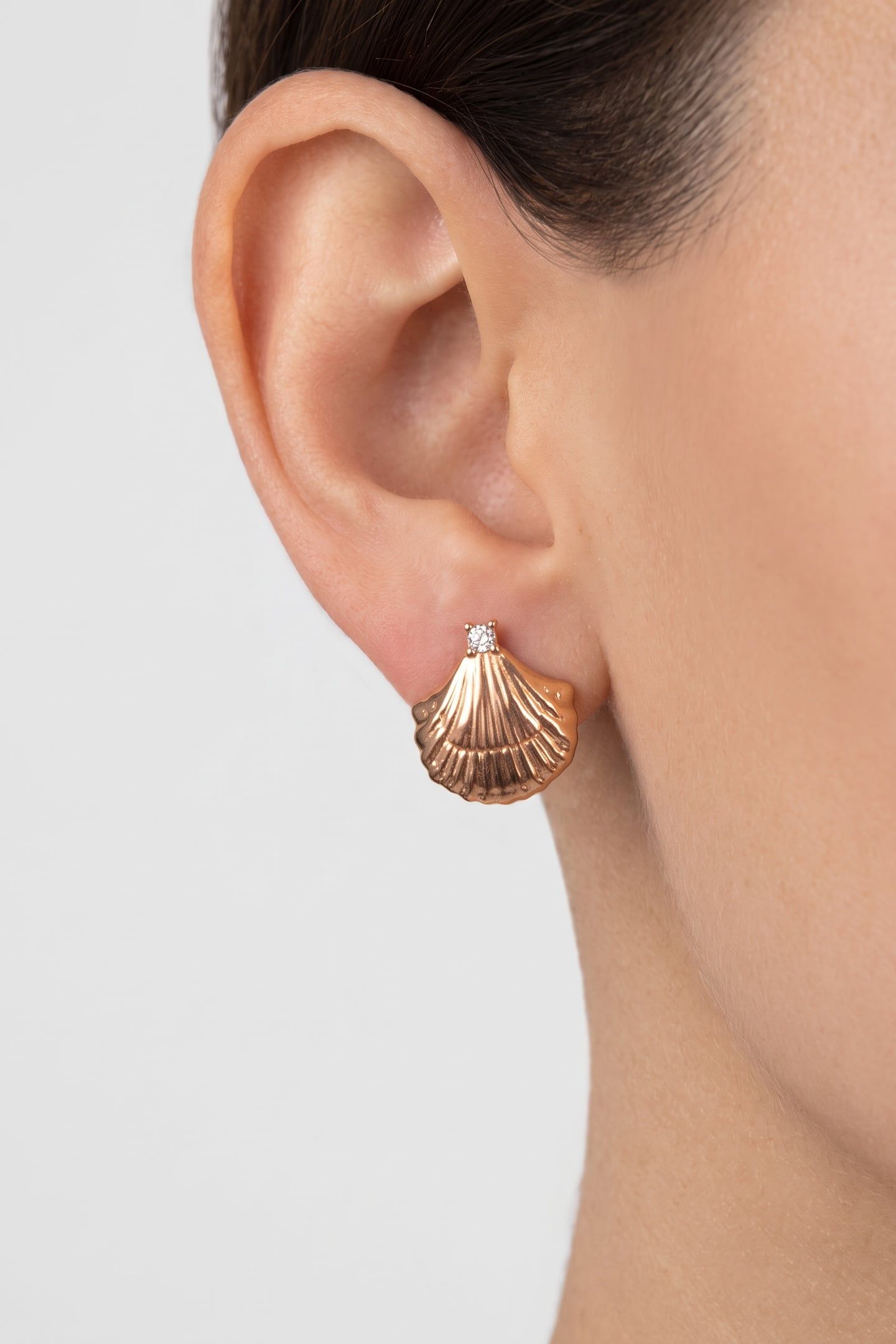SMALL SHELL OHRRINGE ROSEGOLD 4