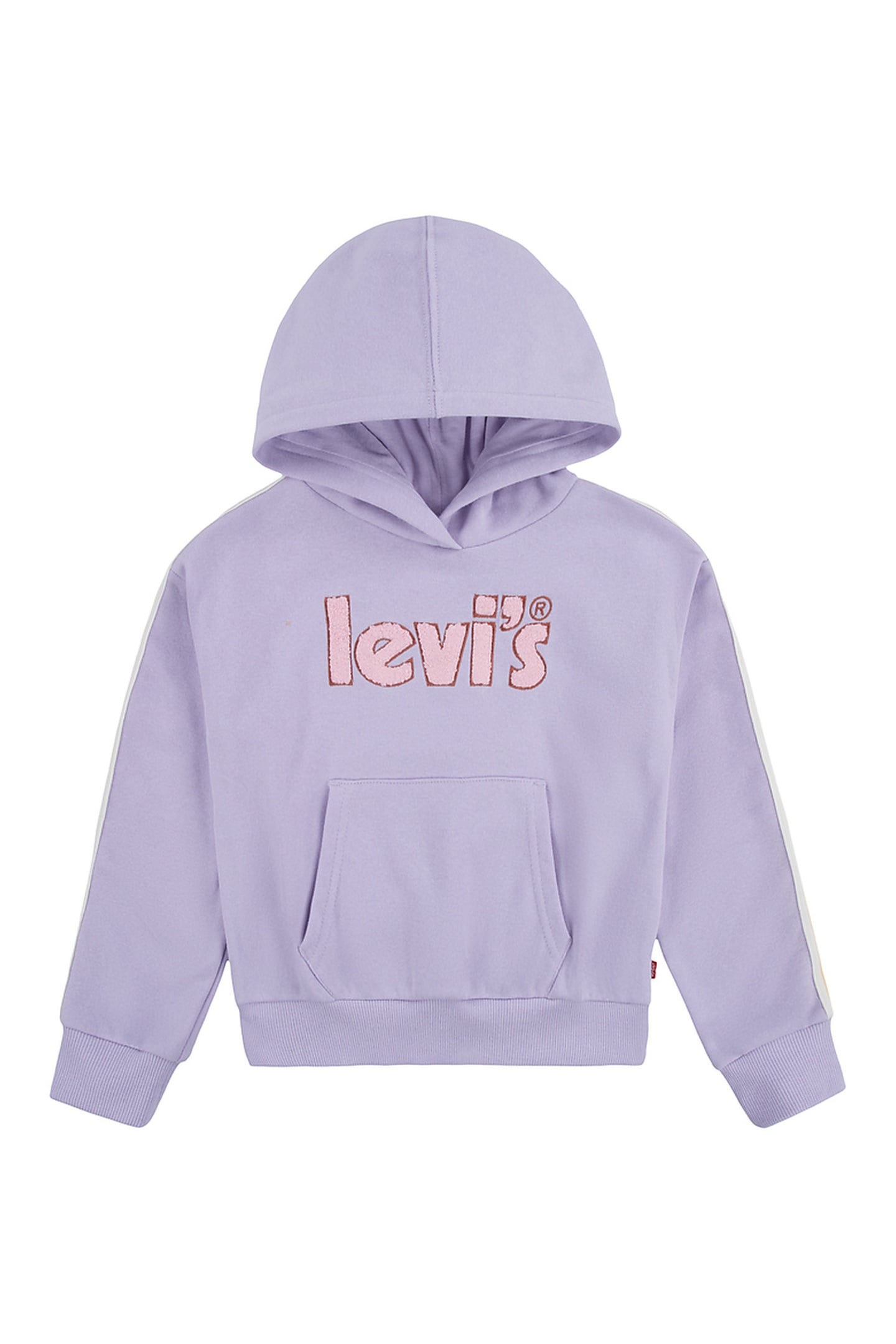GIRLS PULLOVER HOODIE PASTEL LILAC 1