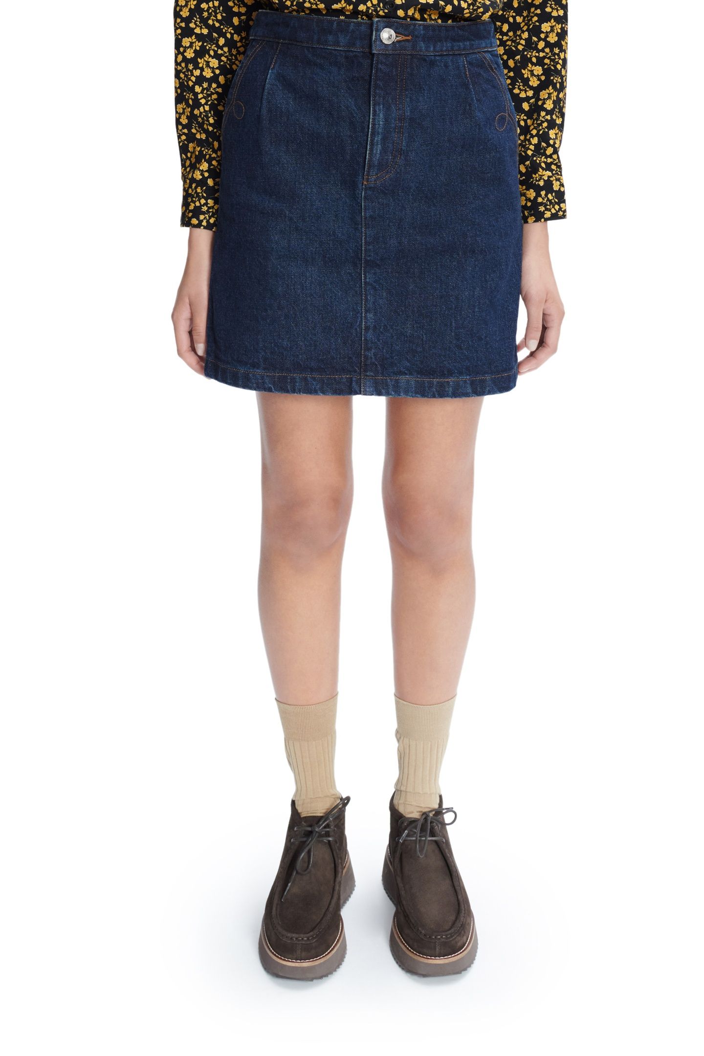 SKIRT BRIGITTE WASHED INDIGO 1