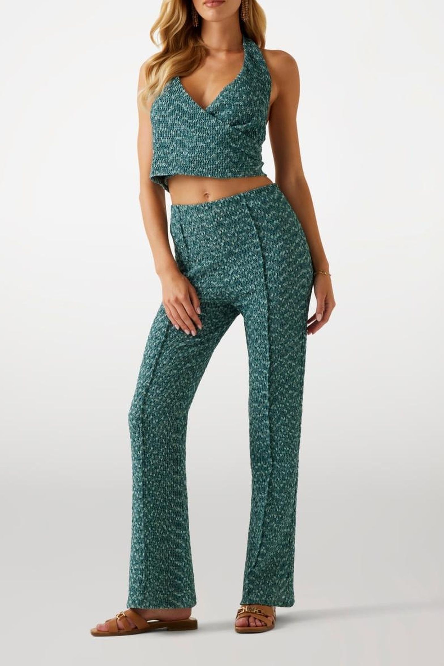 NALENY PLEATED PANT FORBIDDEN FOREST MUL 7
