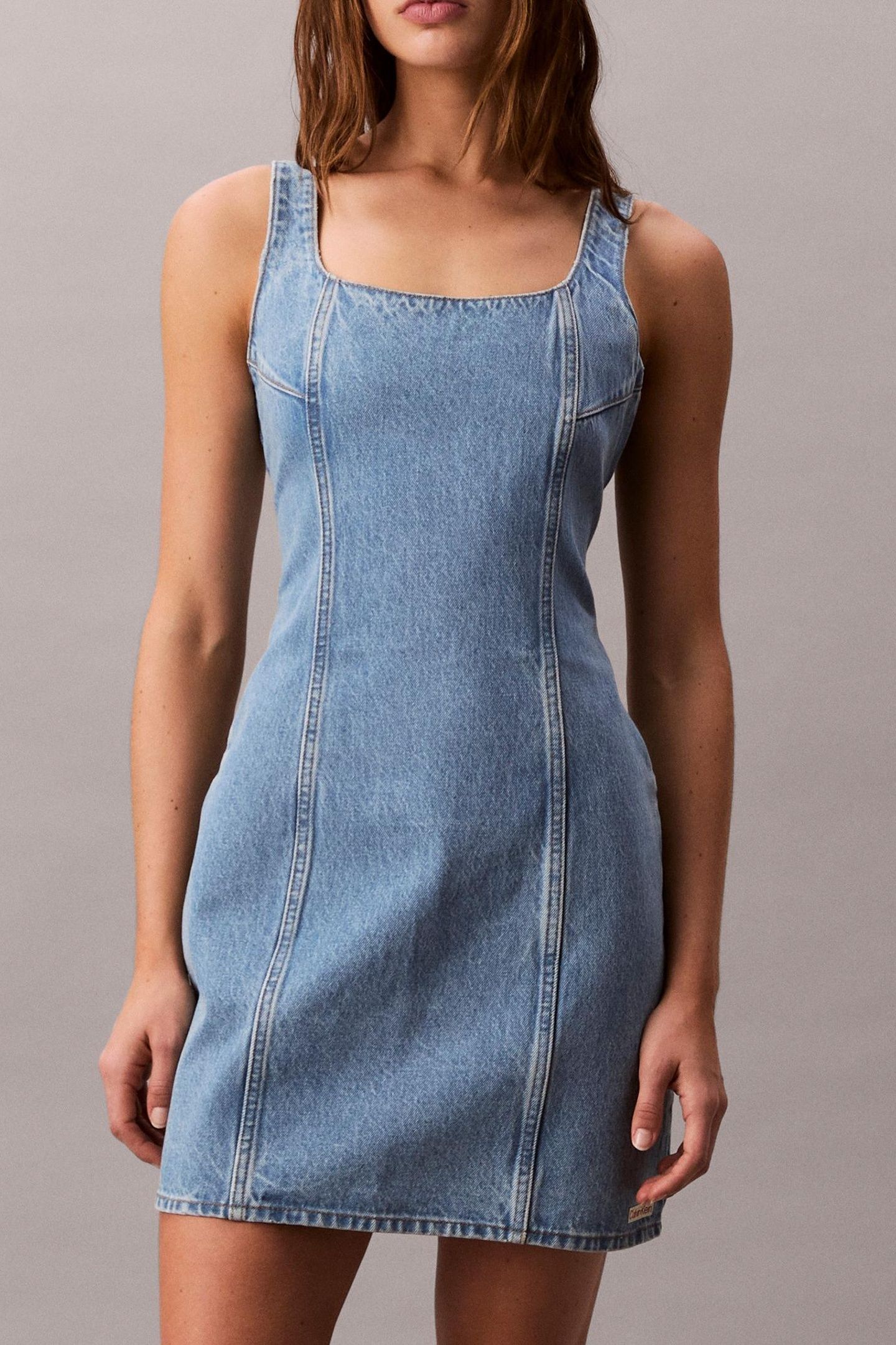 SCOOP NECK DRESS EVE EVENING BLUE 1