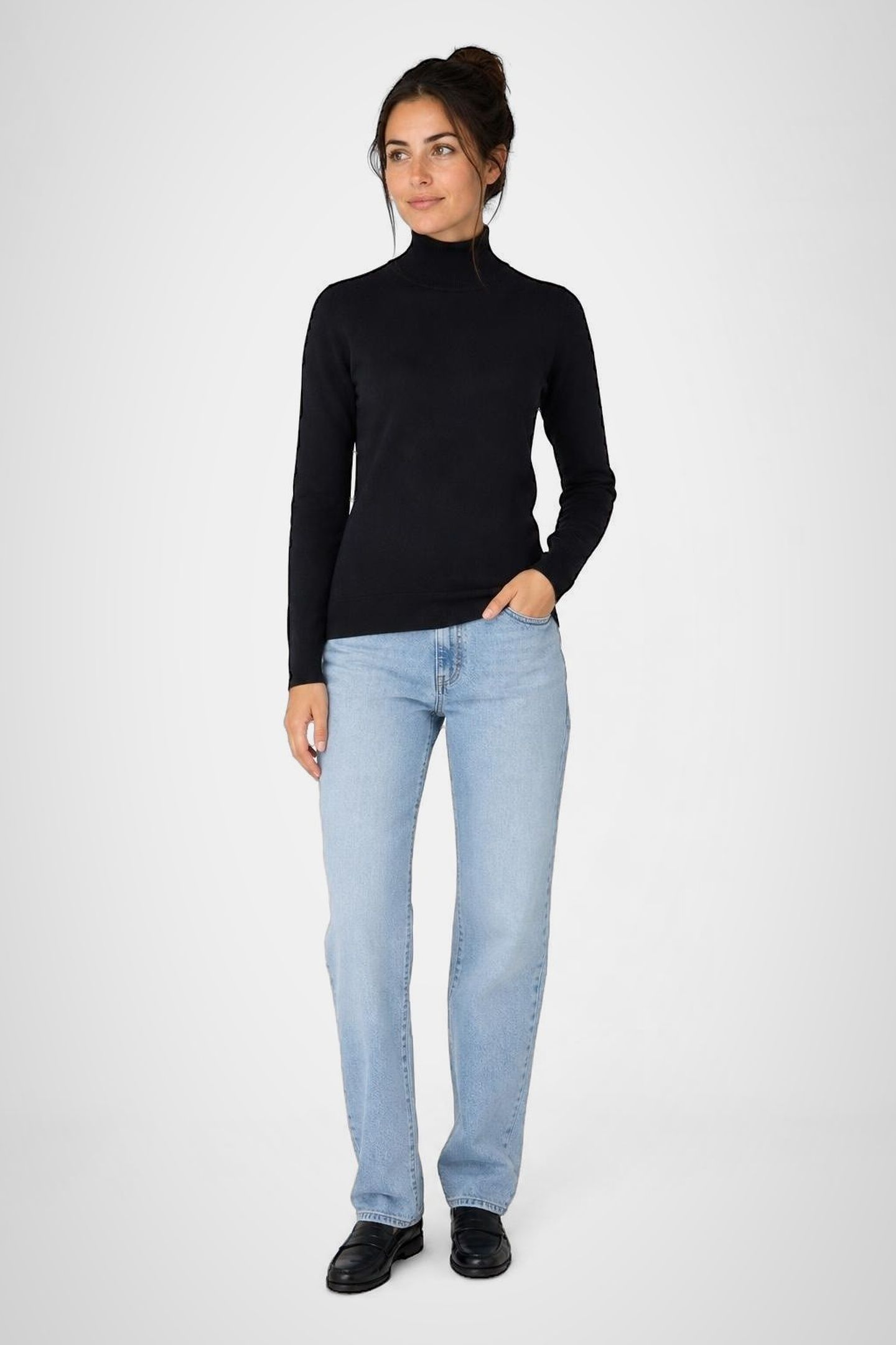 ROLL NECK SWEATER NAVY 2