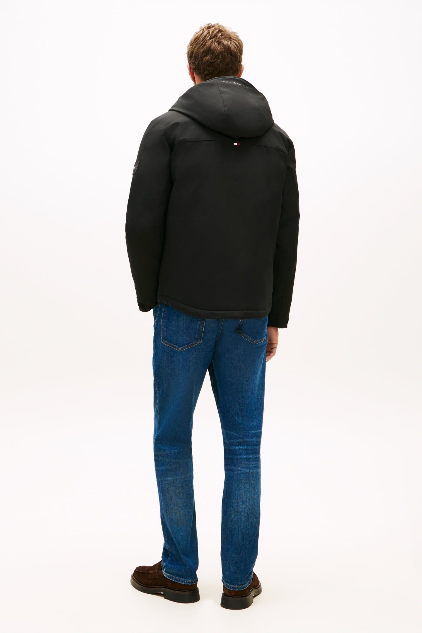 TECH HOODED SHORT PARKA BLACK 2
