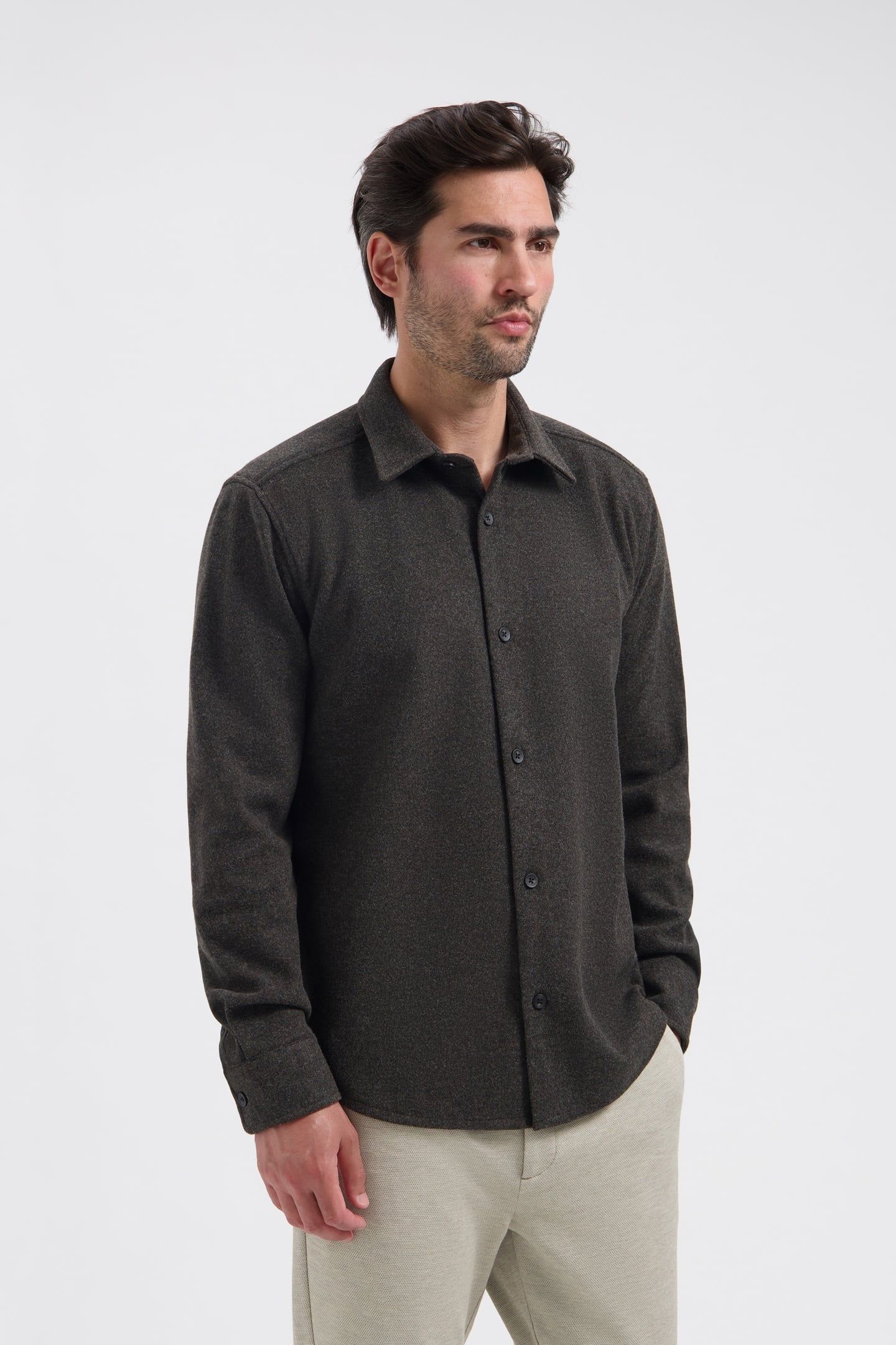 DS_ULRIK OVERSHIRT DK. BROWN DK. BROWN 1