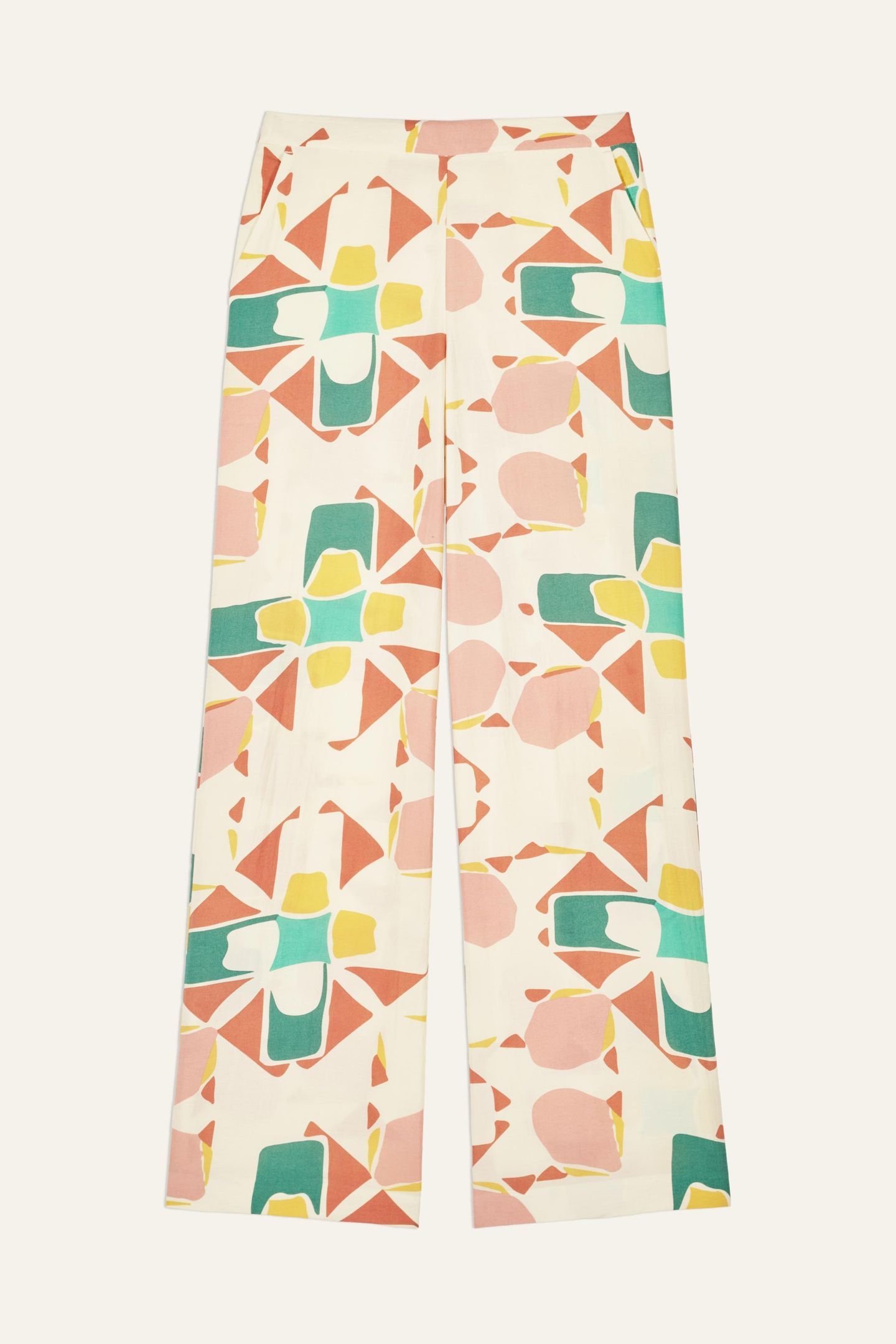 WIDE TROUSERS ECRU 4