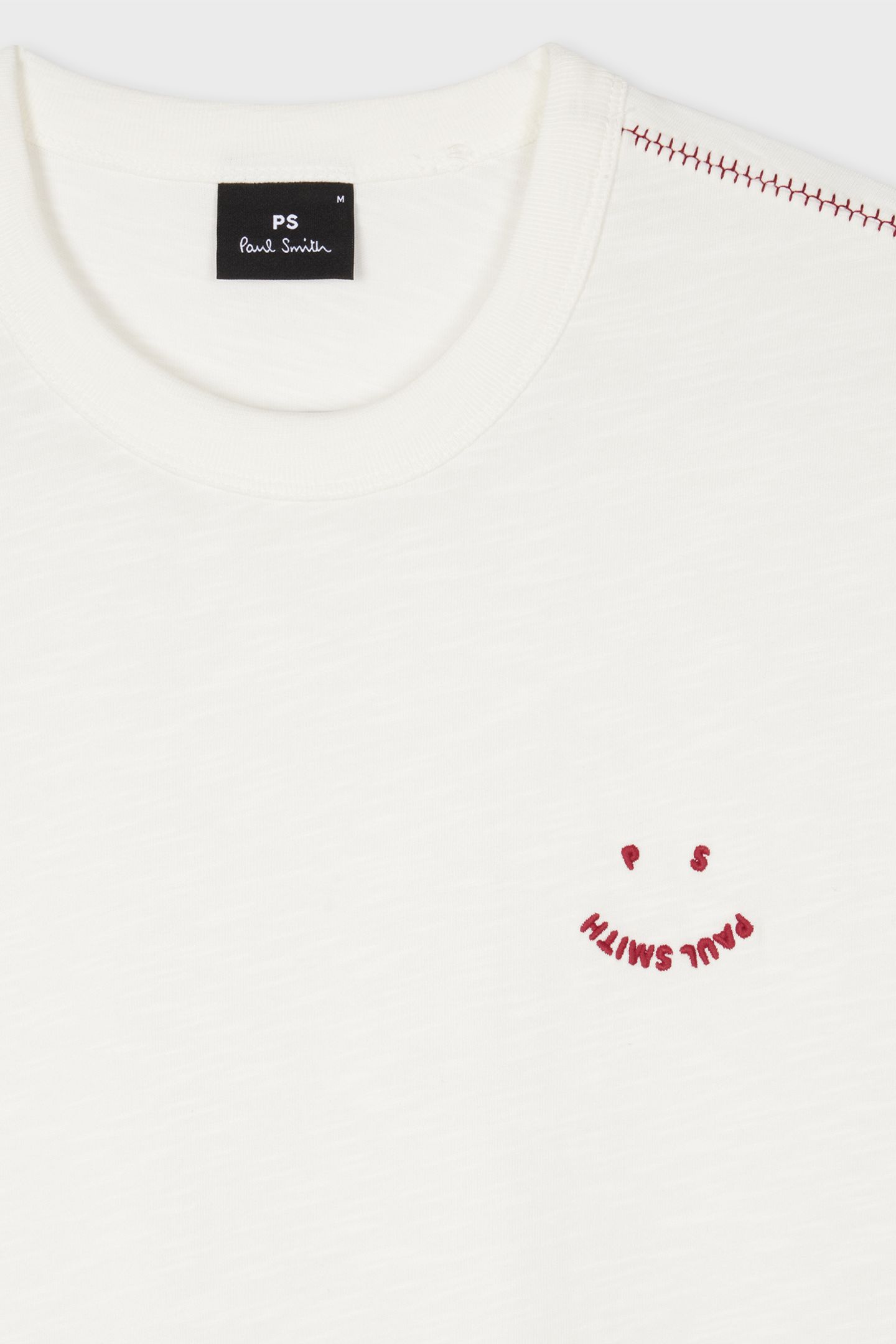 MENS CASUAL FIT SS T SHIRT HAPPY OFF WHITE 8