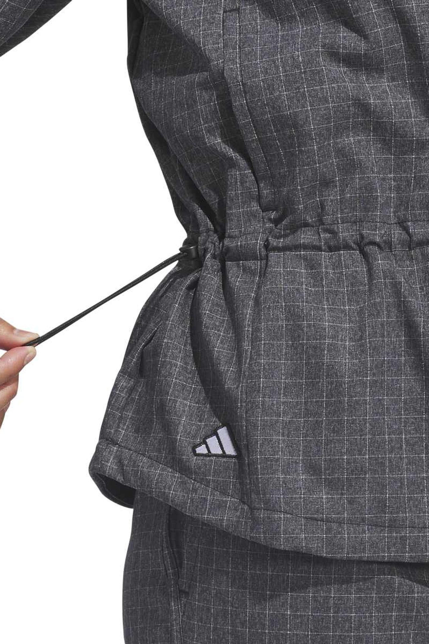 ULTIMATE365+ PEPLUM GRID JACKET BLACK 7