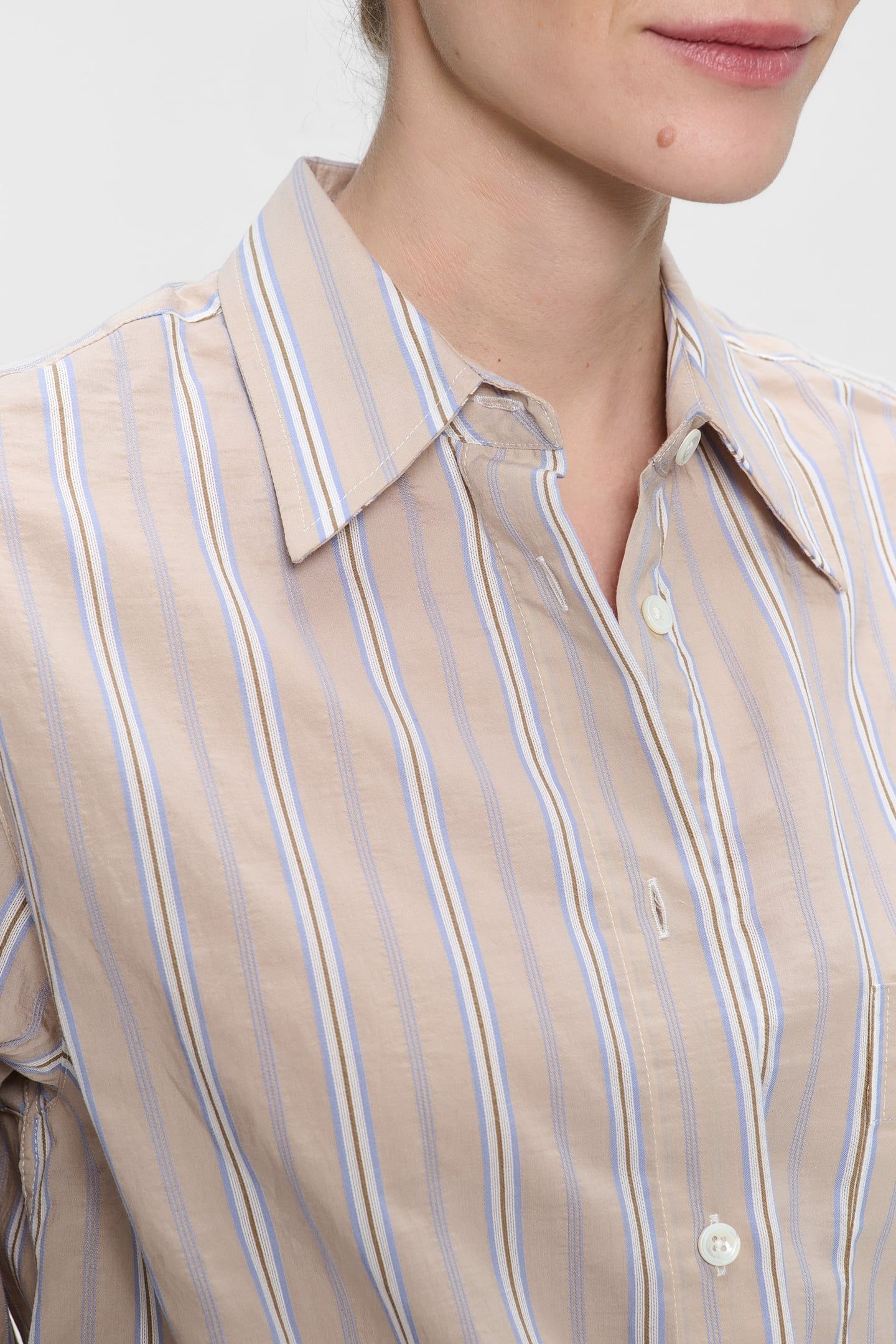 STRIPED BOXY SHIRT CHALK 5