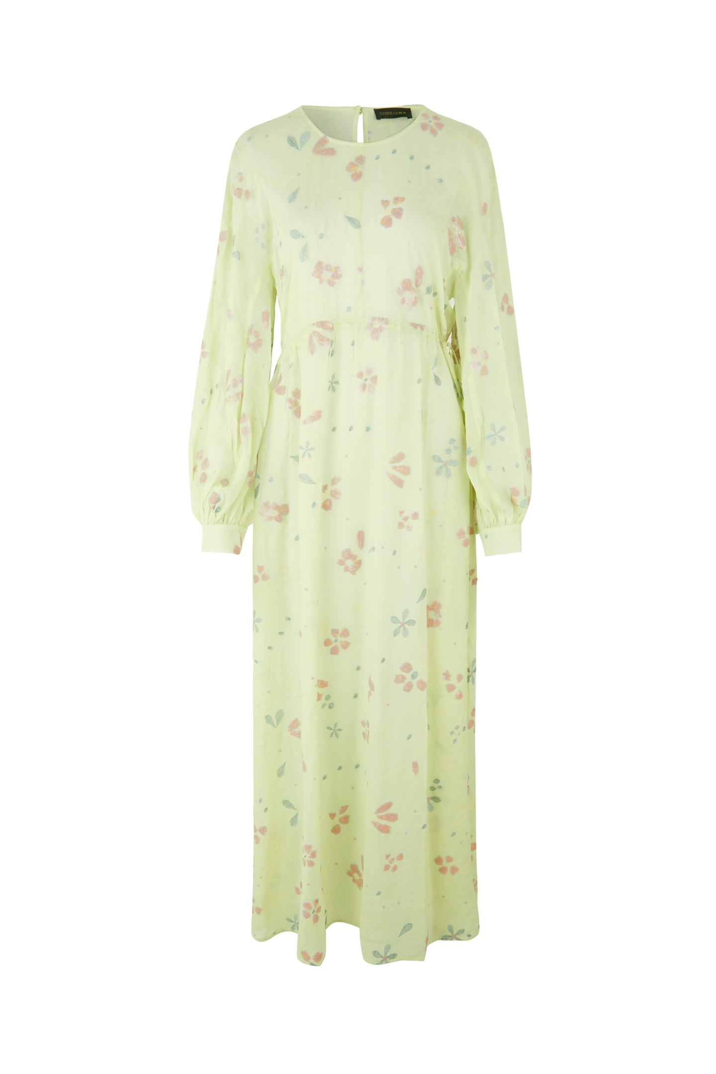 TAMMY DRESS LONG GREEN JADE GARDEN 3