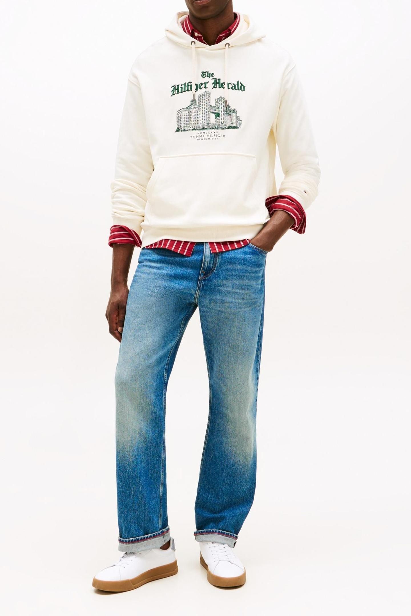 HERALD SKYLINE HOODY IVORY PETAL 1