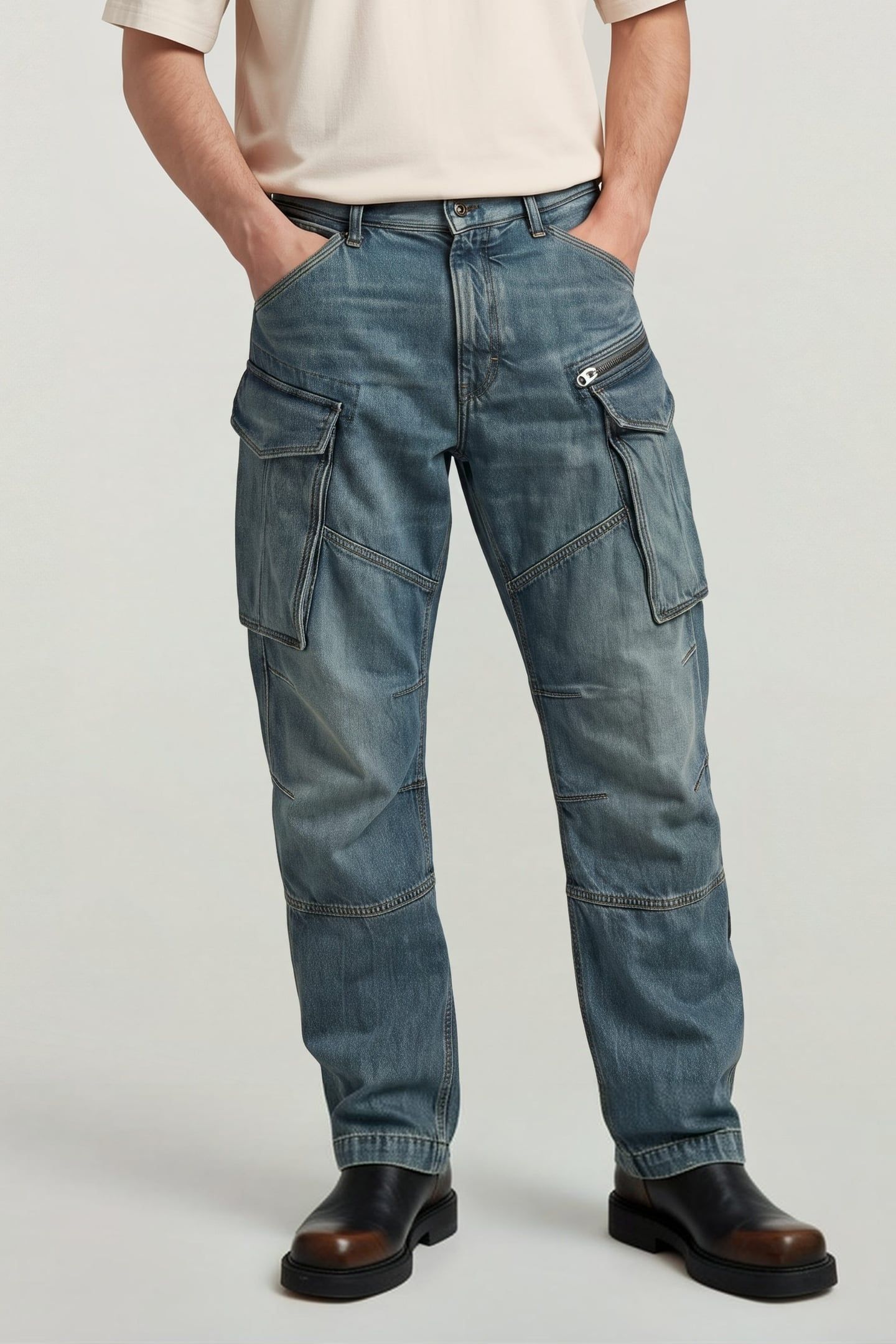 ROVIC 3D LOOSE DENIM MULTICOLOR 1