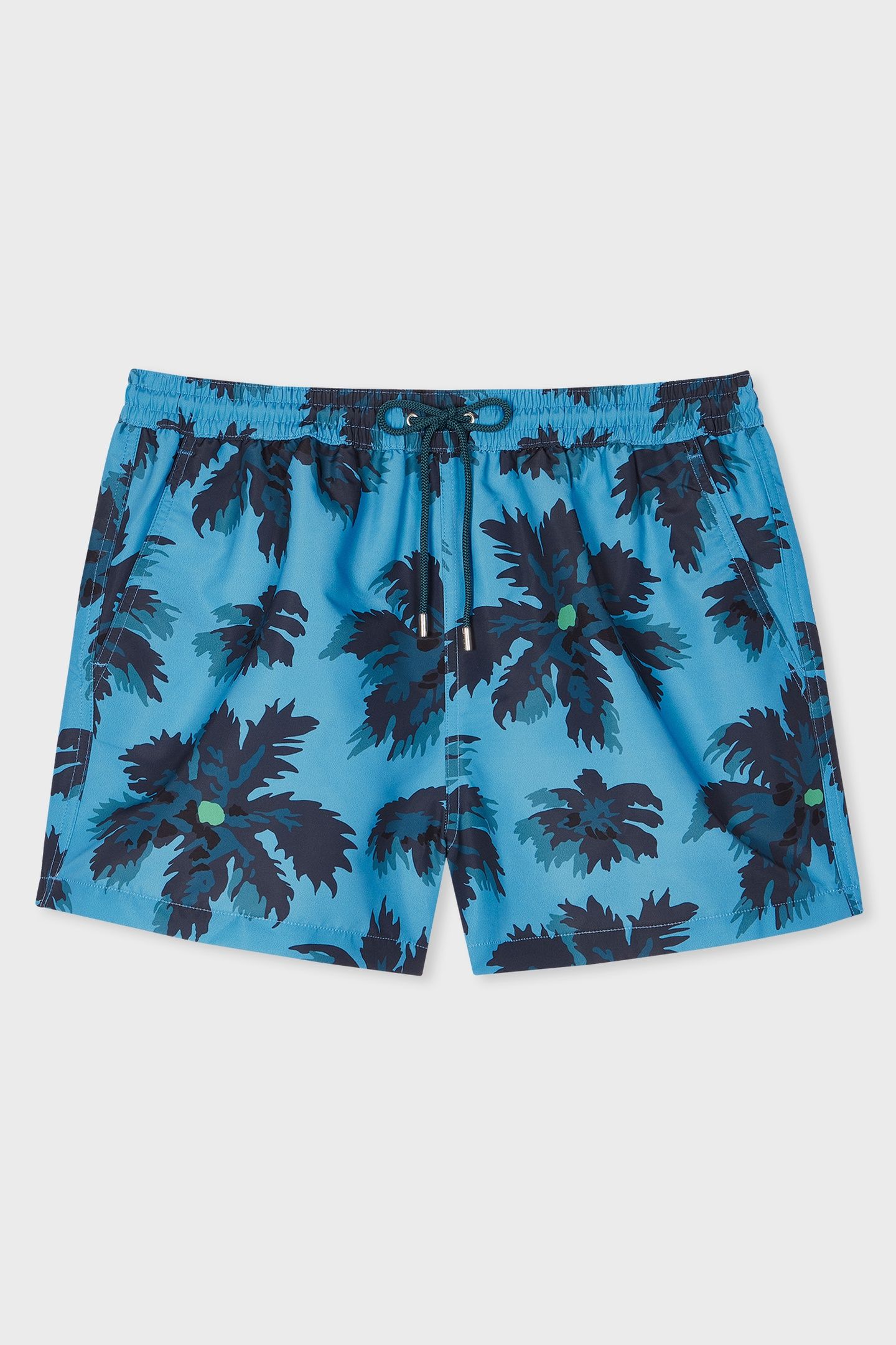 MEN SWIM SHORT PALM BURST NAVY 4