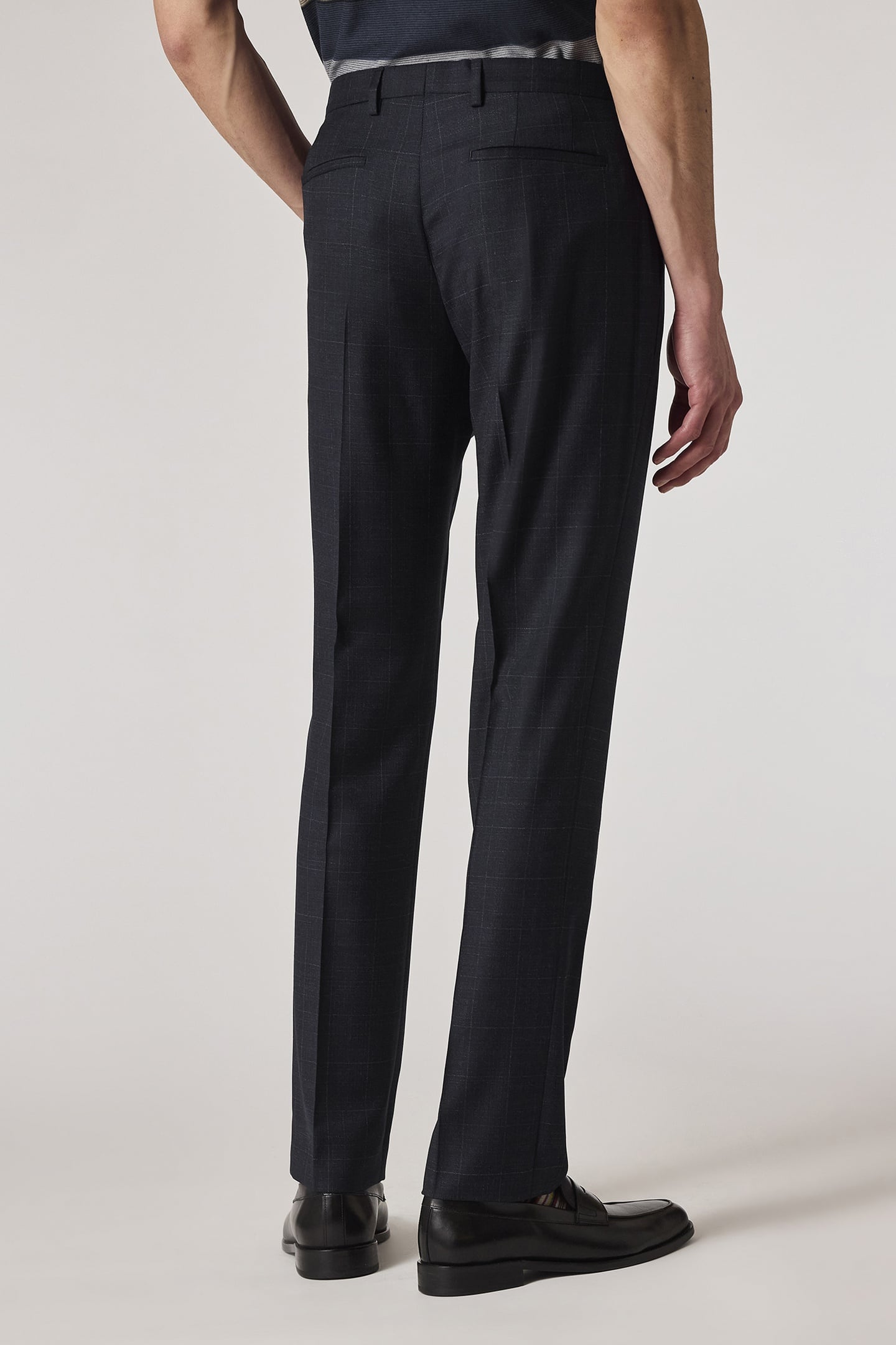 MENS SLIM FIT TROUSER VERY DARK NAVY 3
