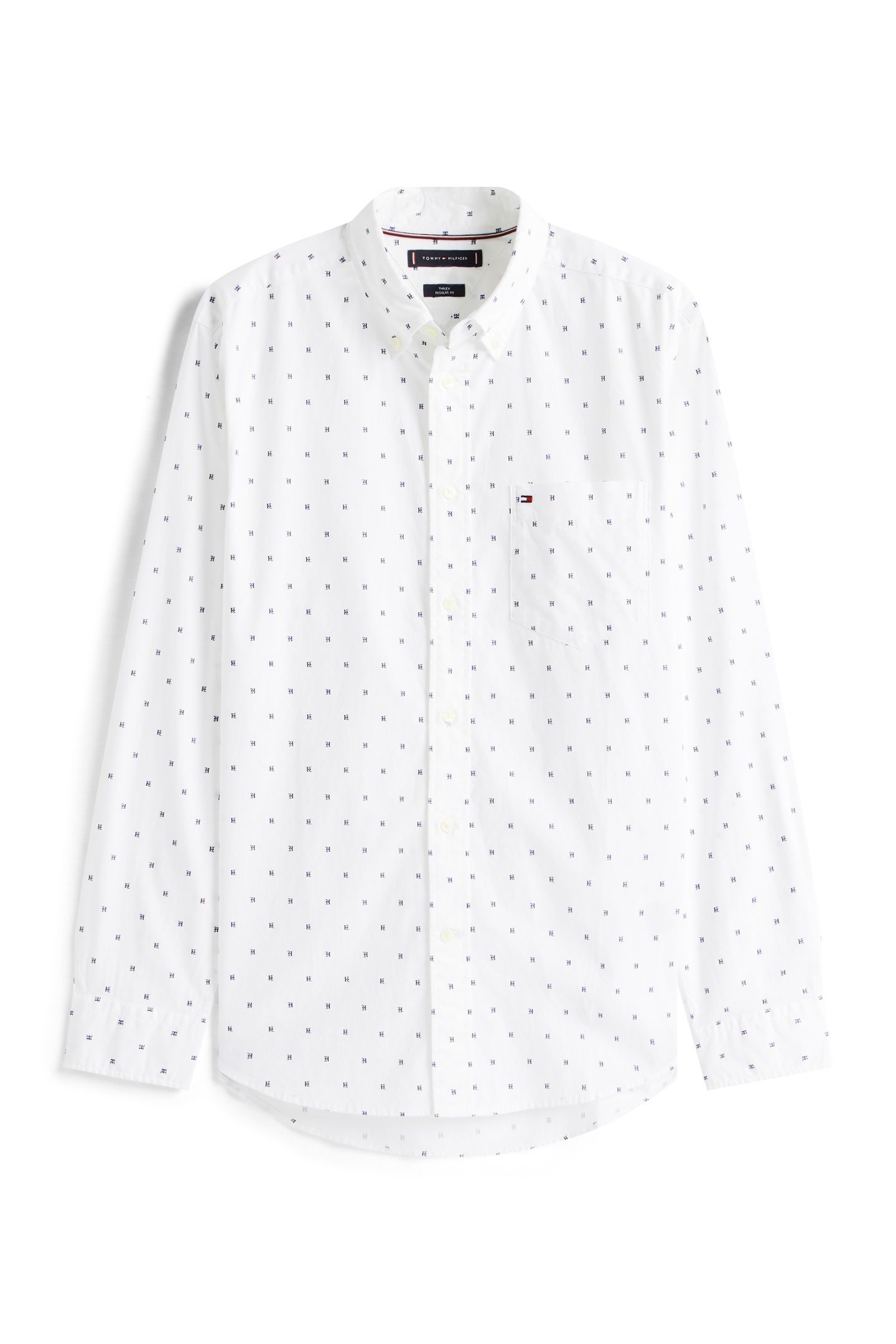 FLEX POPLIN SMALL PR SHIRT WHITE/ALLOVER 4