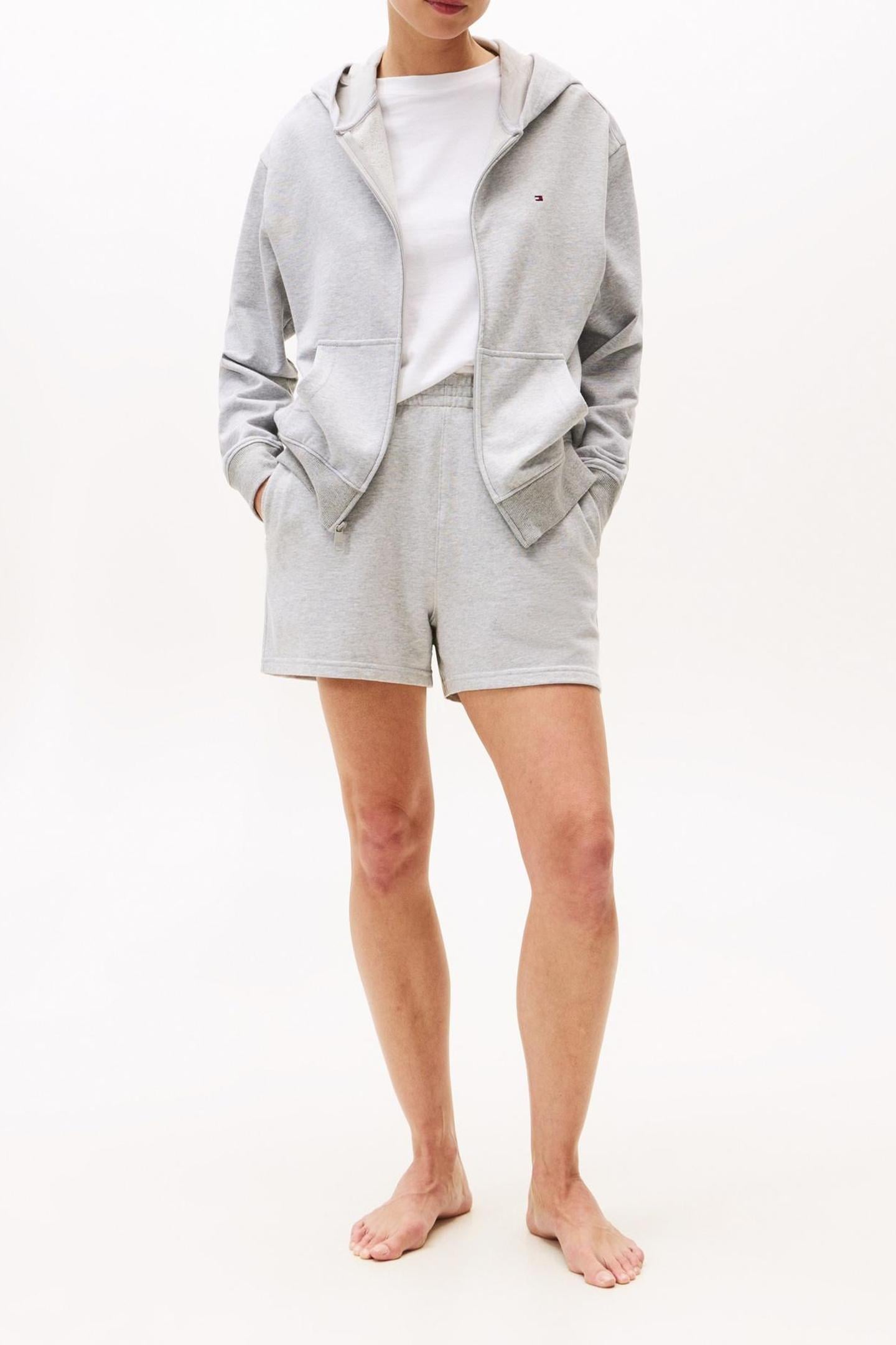 FULL ZIP HOODIE LIGHT GREY HEATHER 1