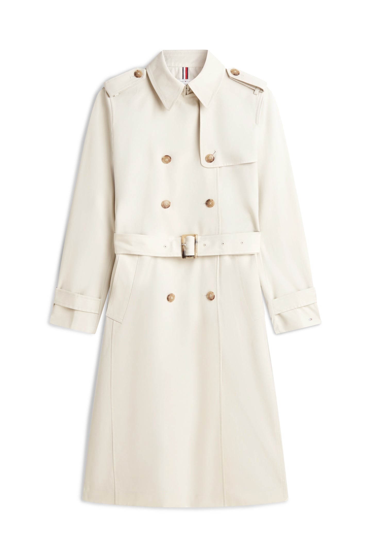 SLIM COTTON MIDI TRENCH LIGHT SILT 3