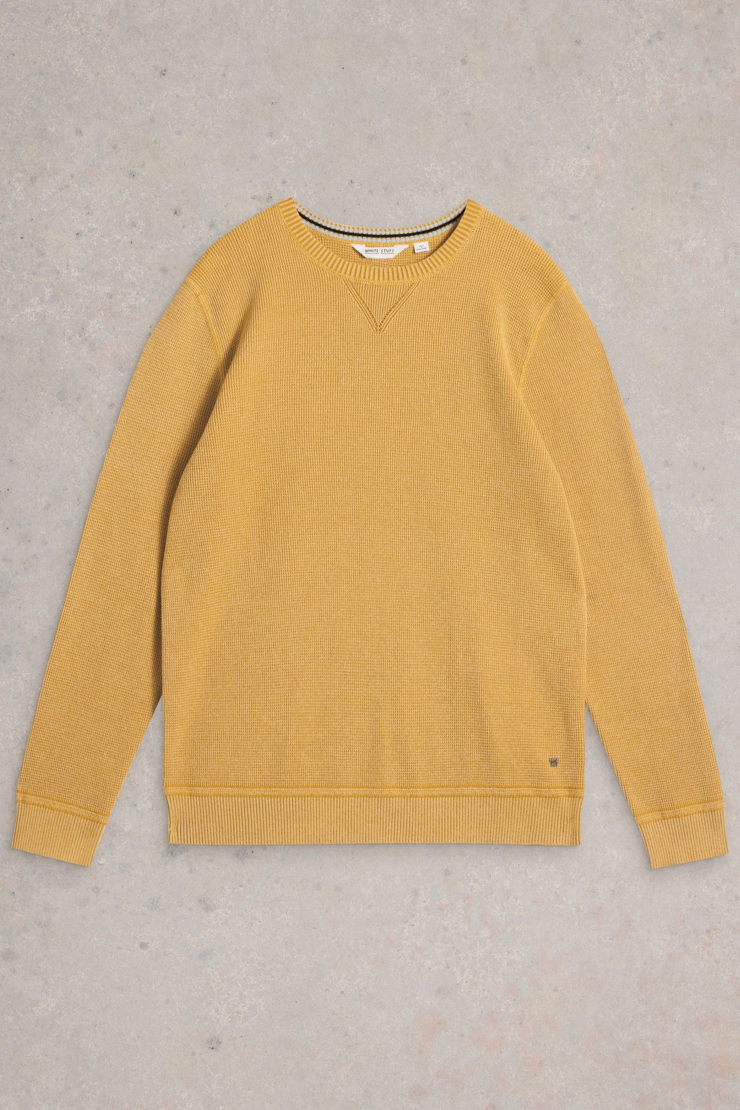 ATTADALE CREW NECK JUMPER MID YELLOW 4