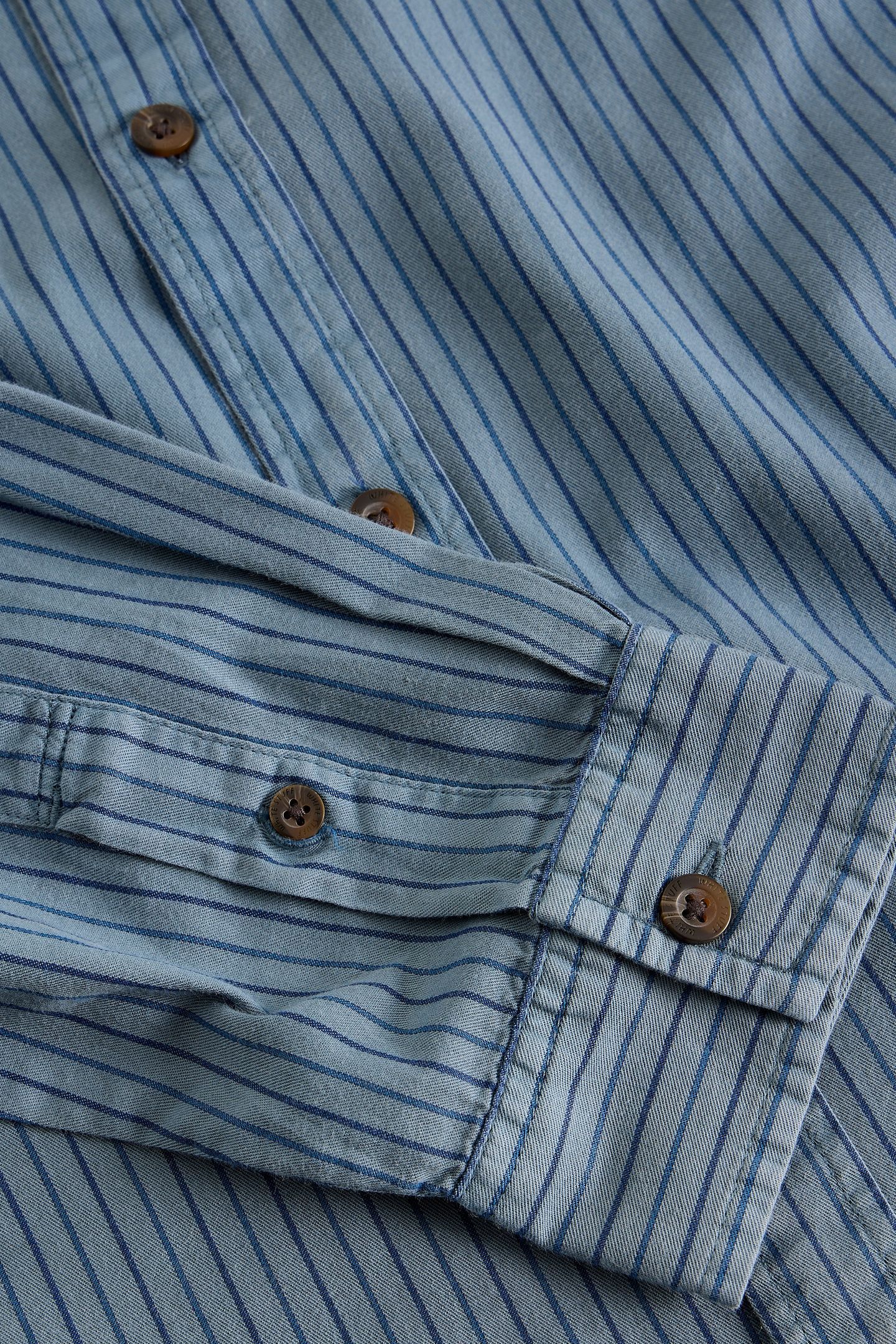 STRIPE TWILL SHIRT LIGHT BLUE 3