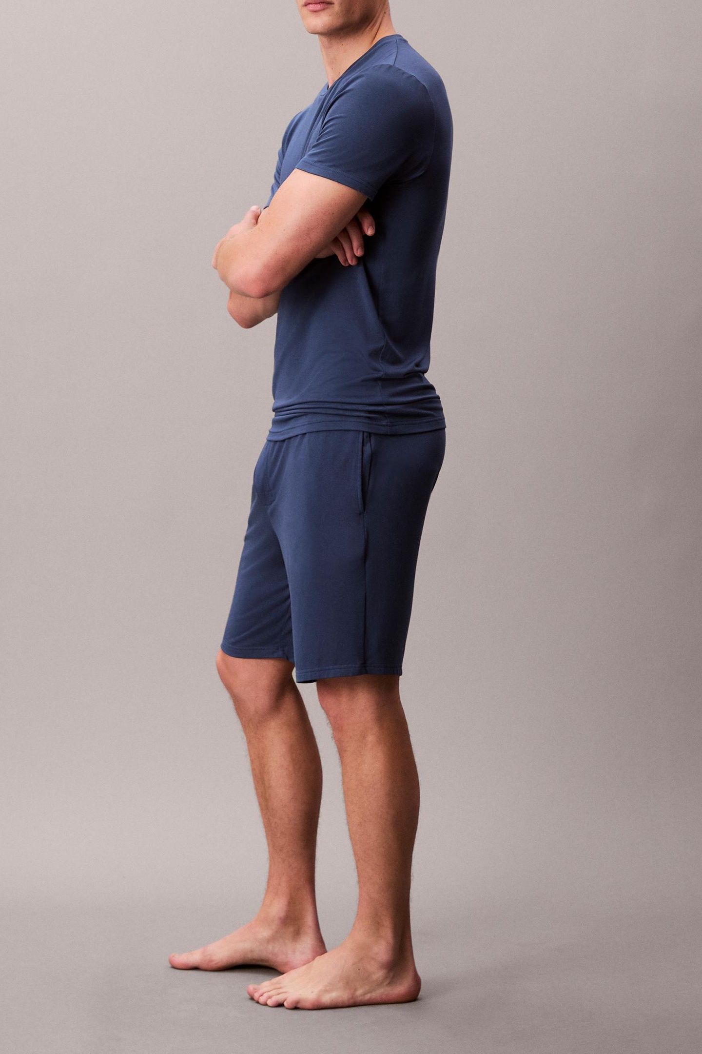 MODAL SLEEP SHORT DARK DENIM 4