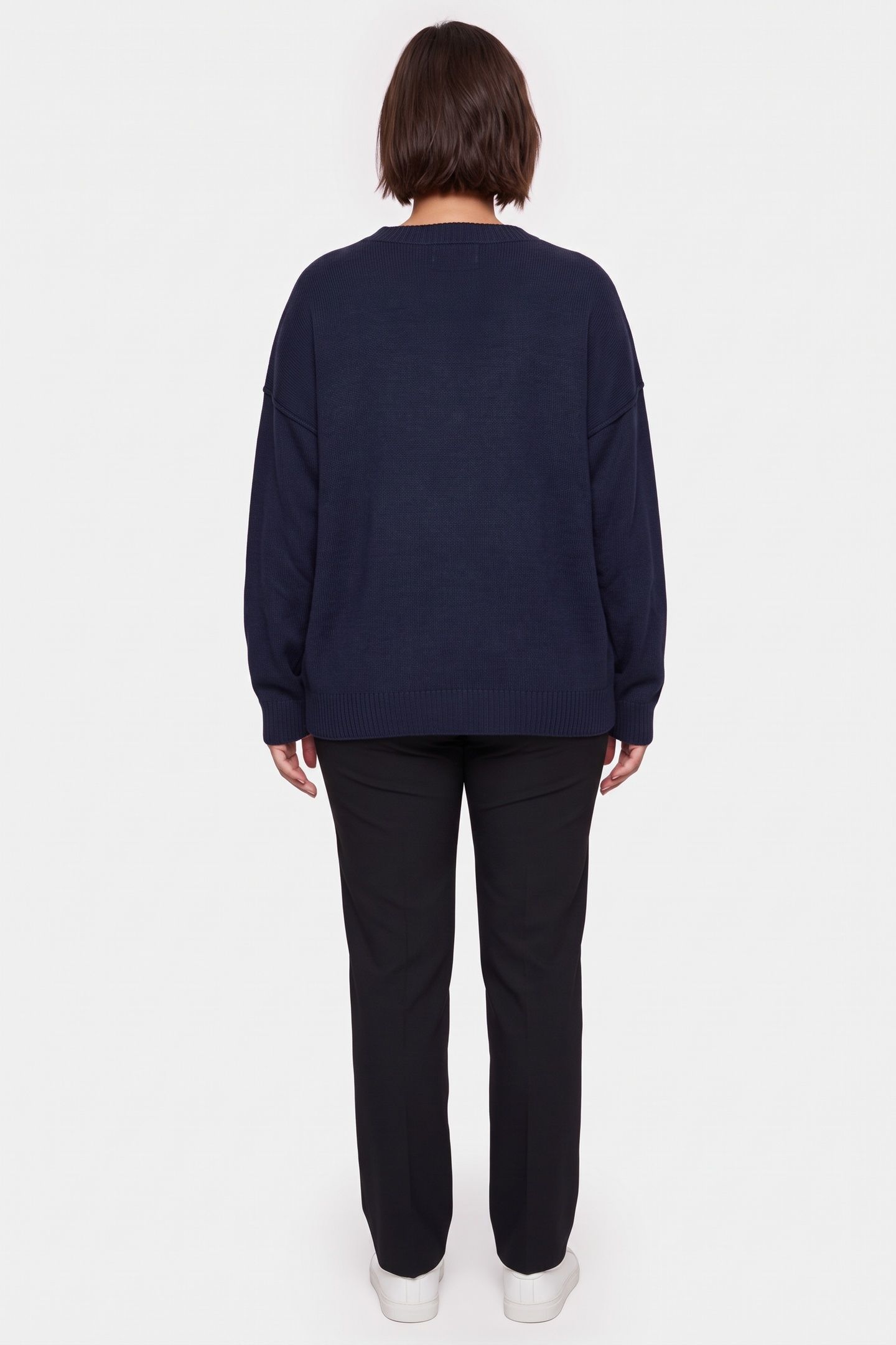 WOOL PULLOVER INSIDE OUT LOGO BLUE 2