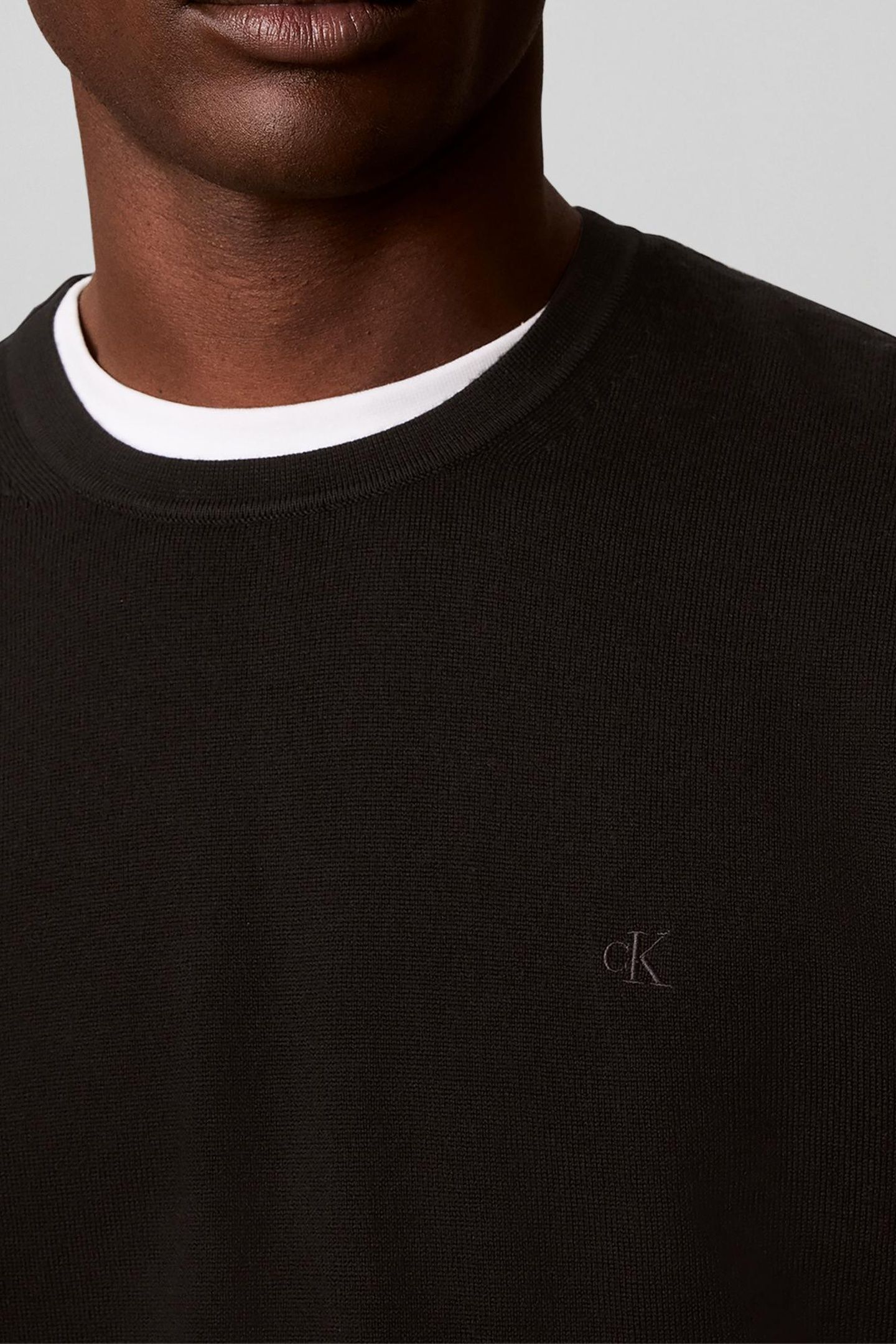 LS 100% MERINO CREW BLACK 7