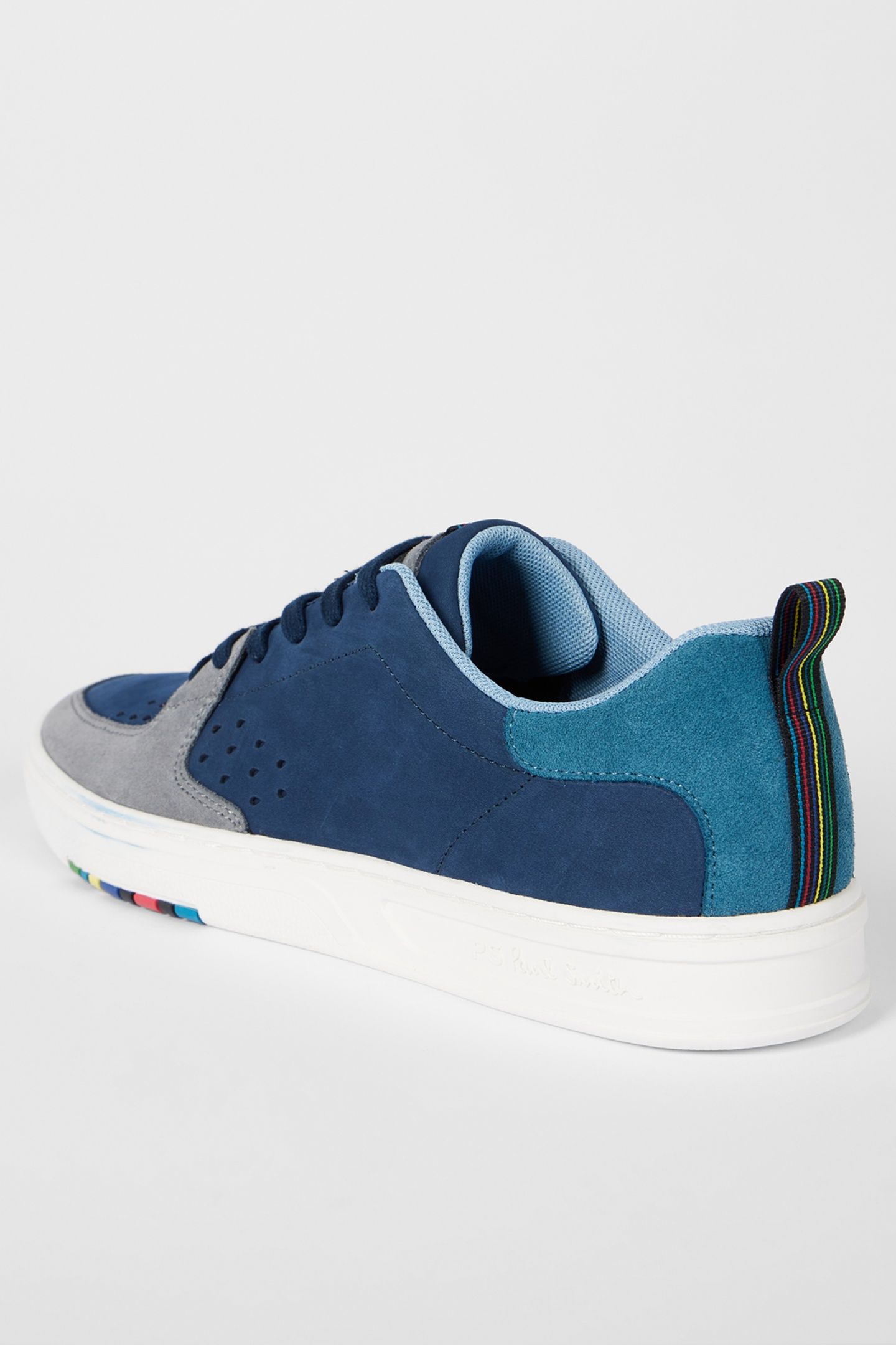 MENS SHOE COSMO NAVY GREY TOE WHITE 3