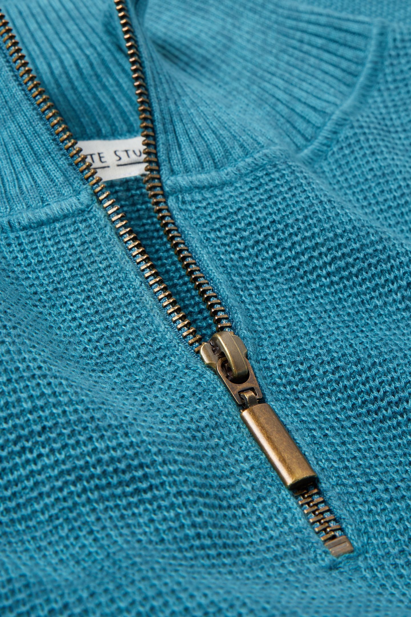 ATTADALE FUNNEL NECK JUMPER MID TEAL 7