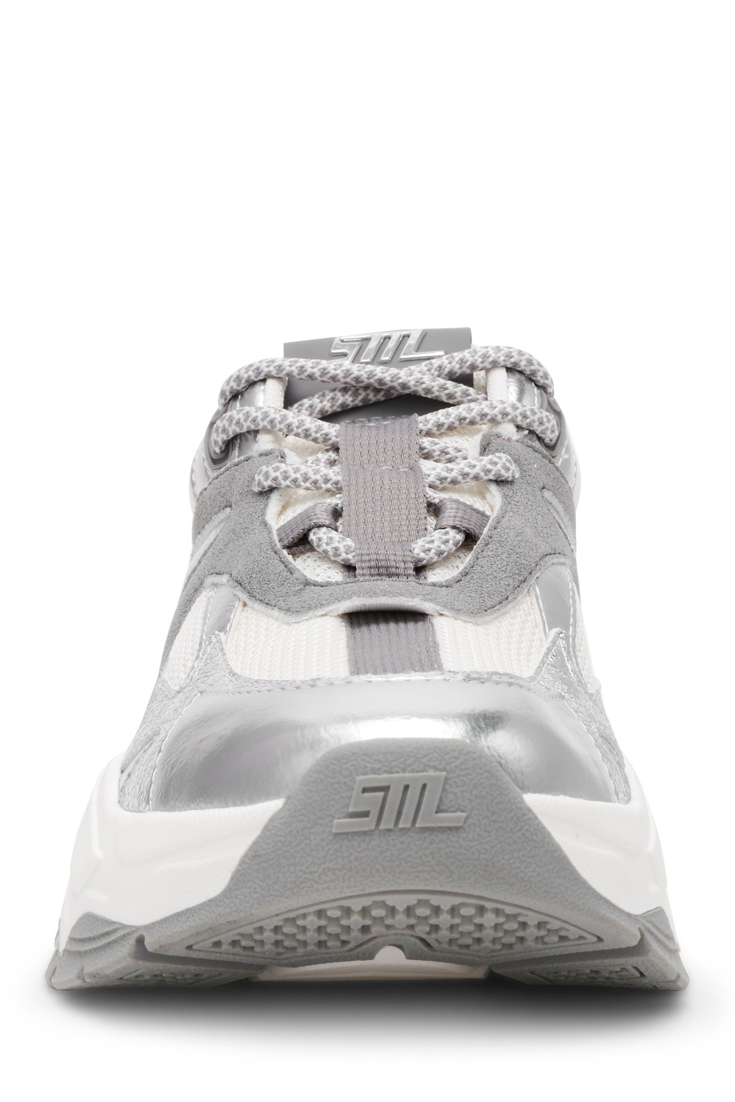 AMPLE SNEAKERS SILVER/WHT 3