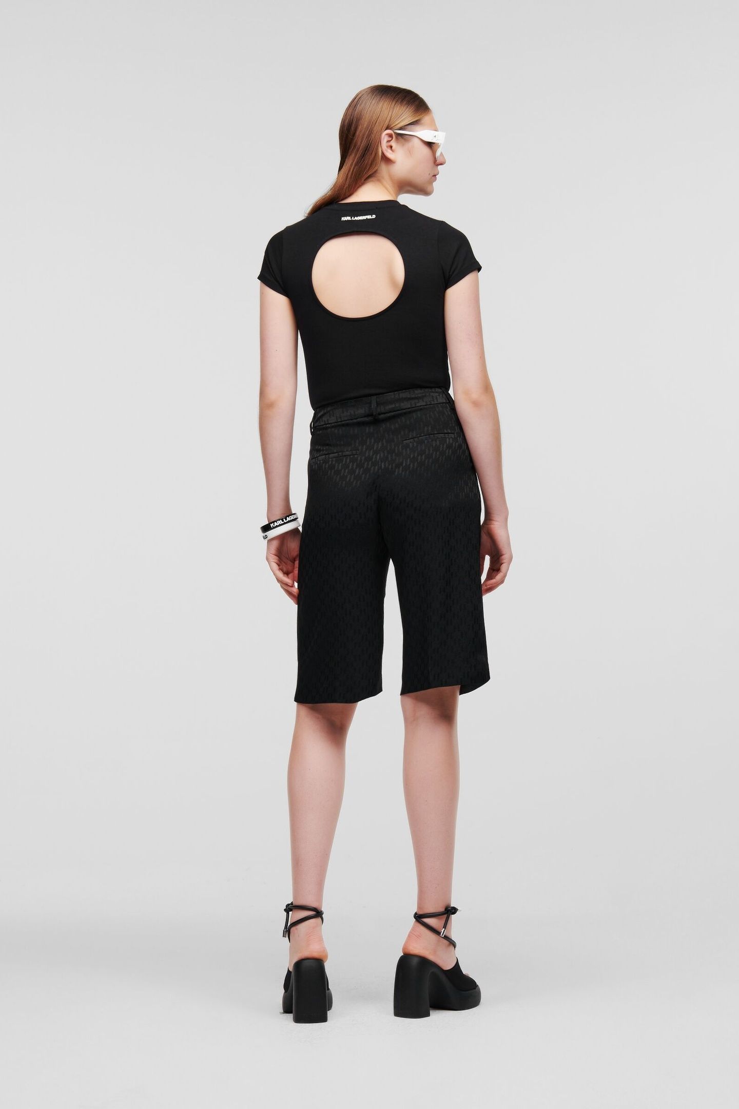 HUN'S PICK MONOGRAM SHORTS BLACK 3
