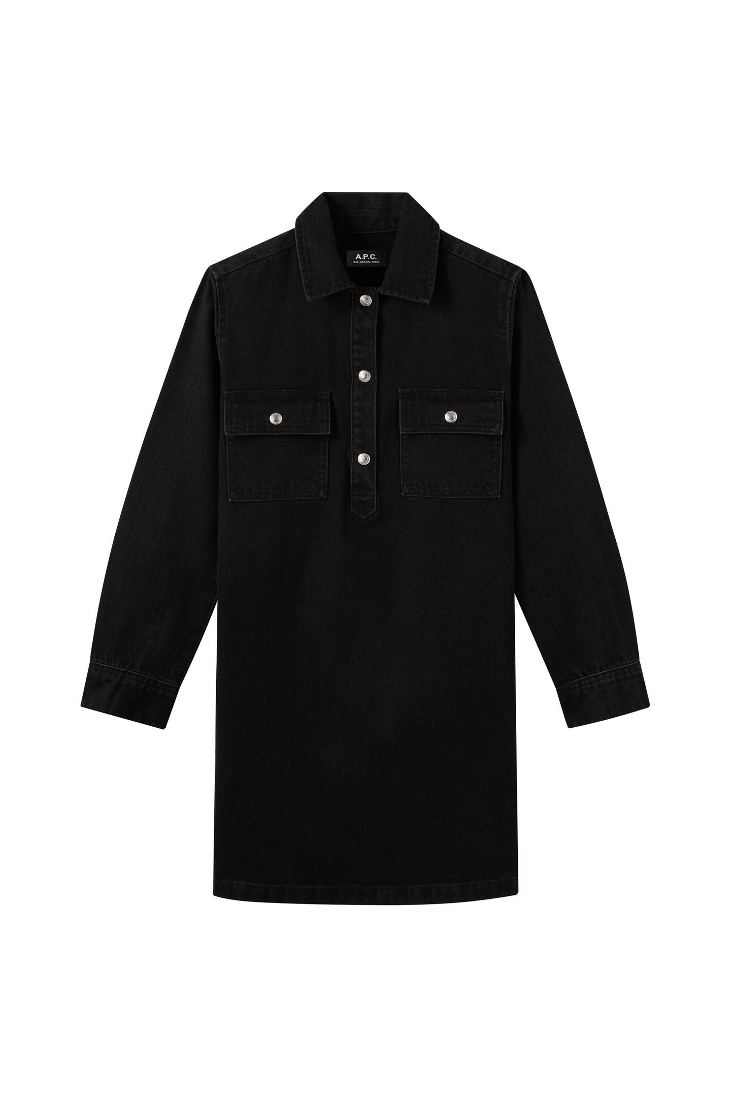 DRESS MIA WASHED BLACK 1