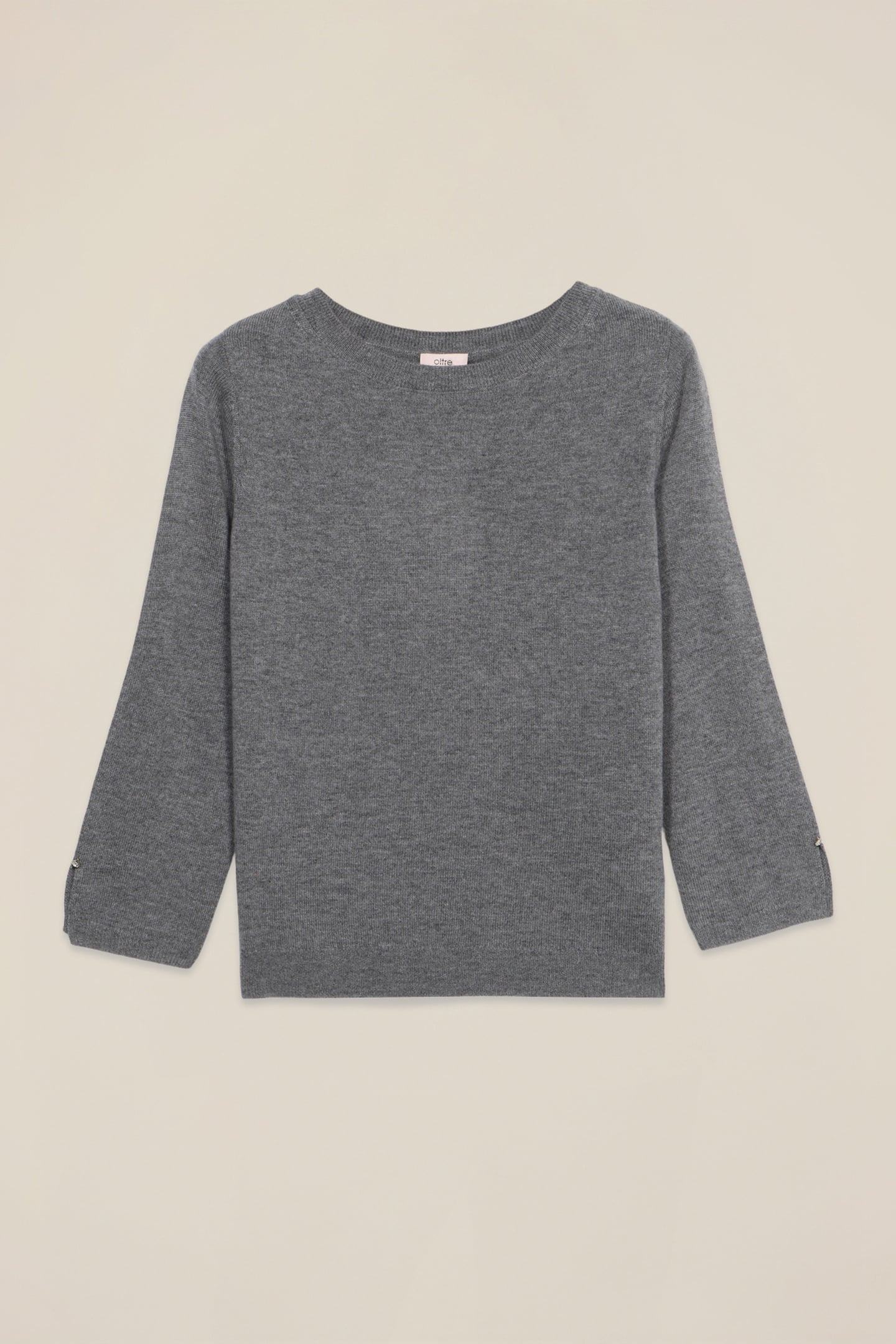 WOOL AND CASHMERE CARDIGAN WITH BUTTONS GREY 3