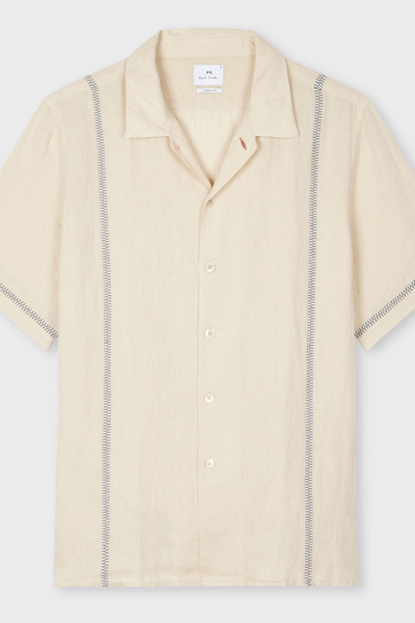 MENS SS CASUAL FIT SHIRT LIGHT BEIGE 2